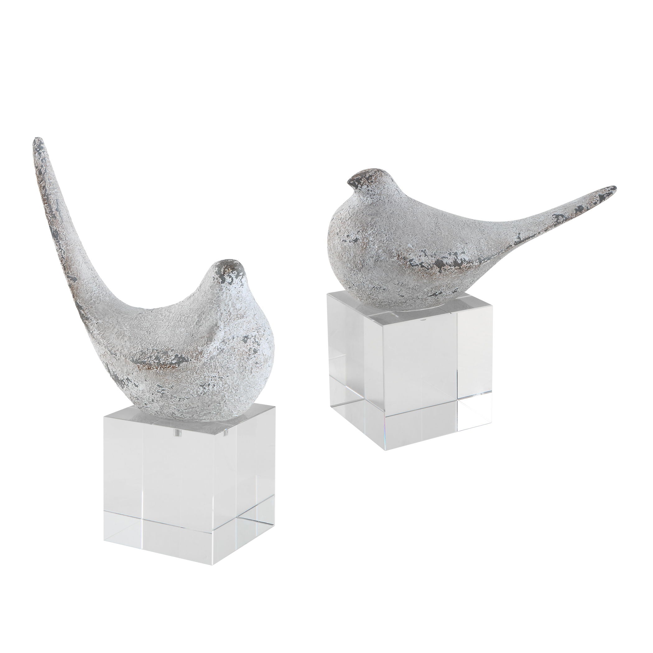 Better Together Bird Sculptures (Set of 2) - Handcrafted Home Decor for Living Room, Bedroom & Office - Perfect Gift for Bird Lovers & Couples