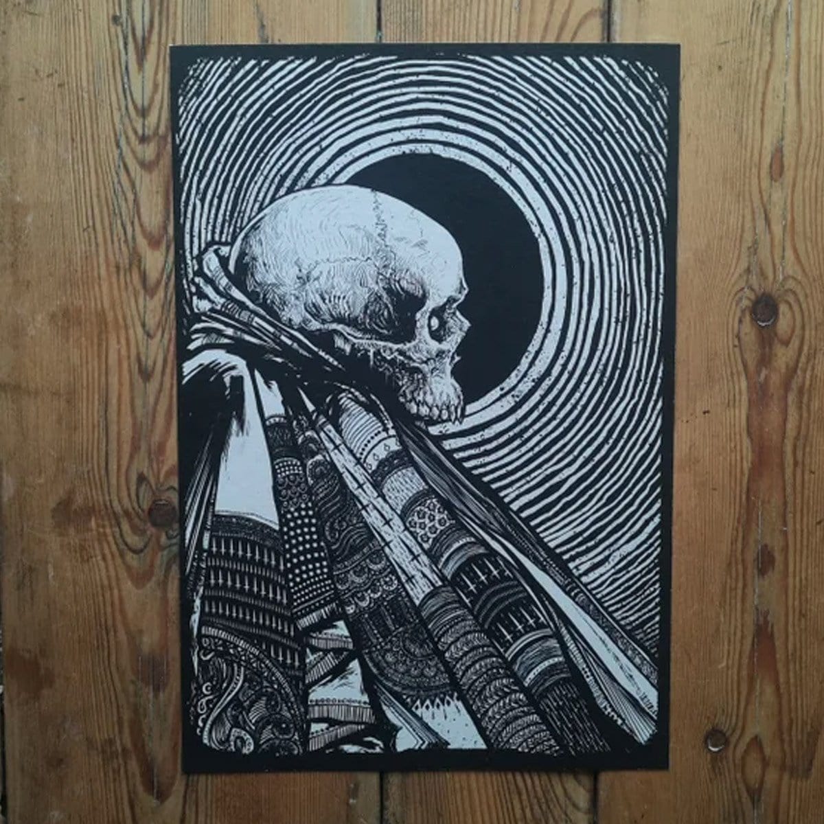 Godmachine 'Monk' Signed Lithograph Print - Limited Edition Artwork for Home Decor, Office & Gift Giving