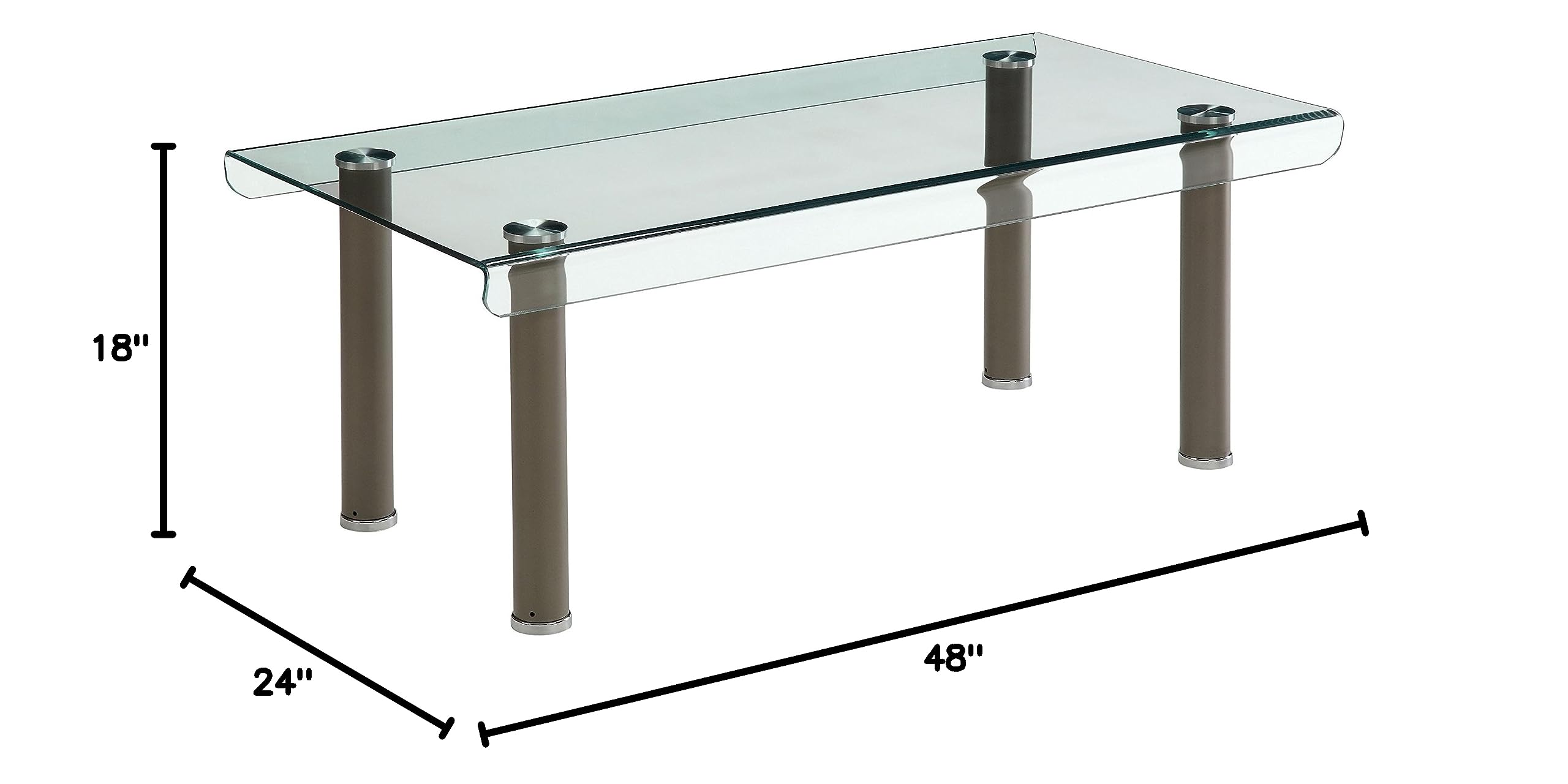 Isabella Coffee Table Champagne - Modern Home Decor for Living Room
