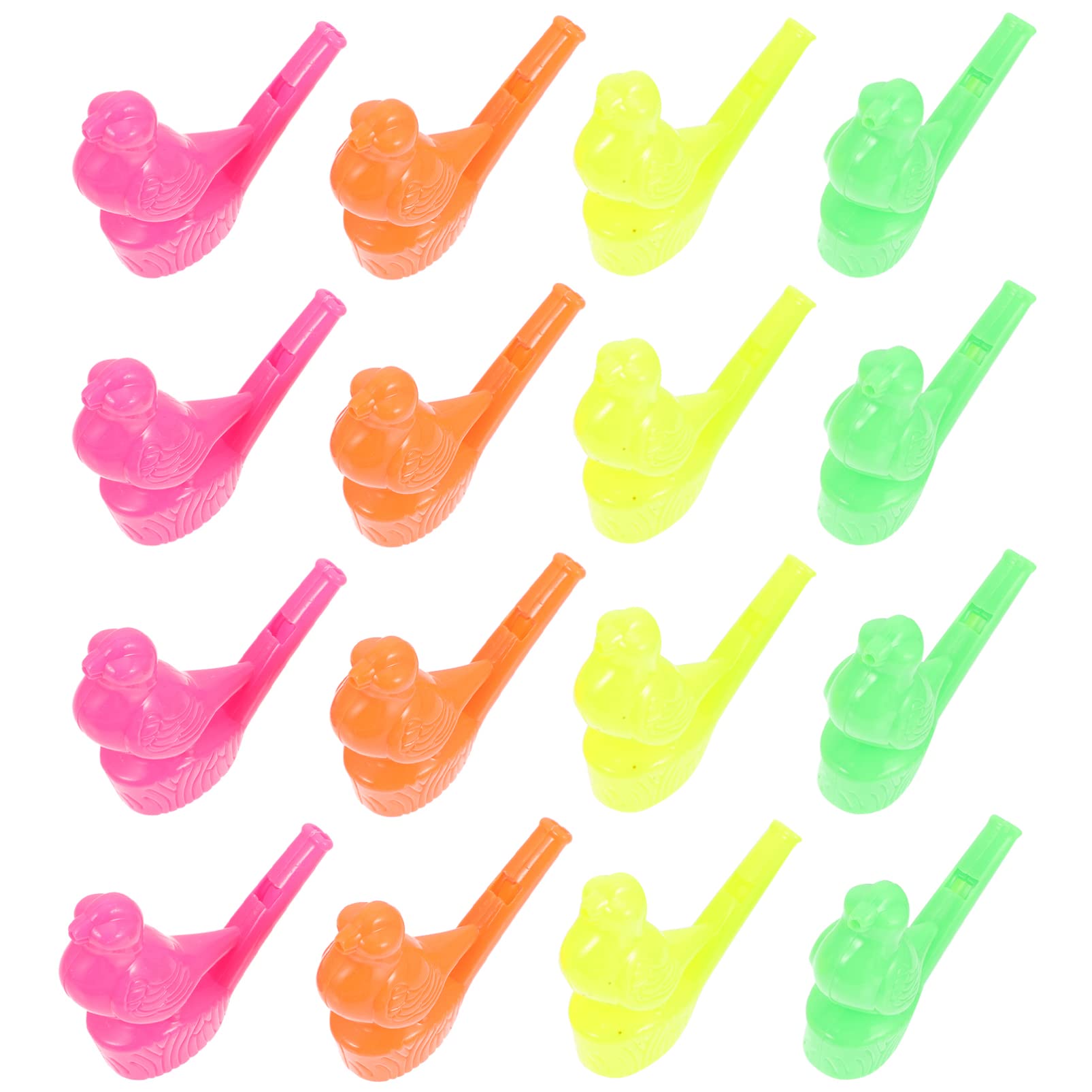 TOYANDONA 16Pcs Bird Call Whistle - Plastic Bird Whistle Toys for Kids, Party Favors, Random Color, Fun Train Toy for Outdoor Activities and Birthday Celebrations