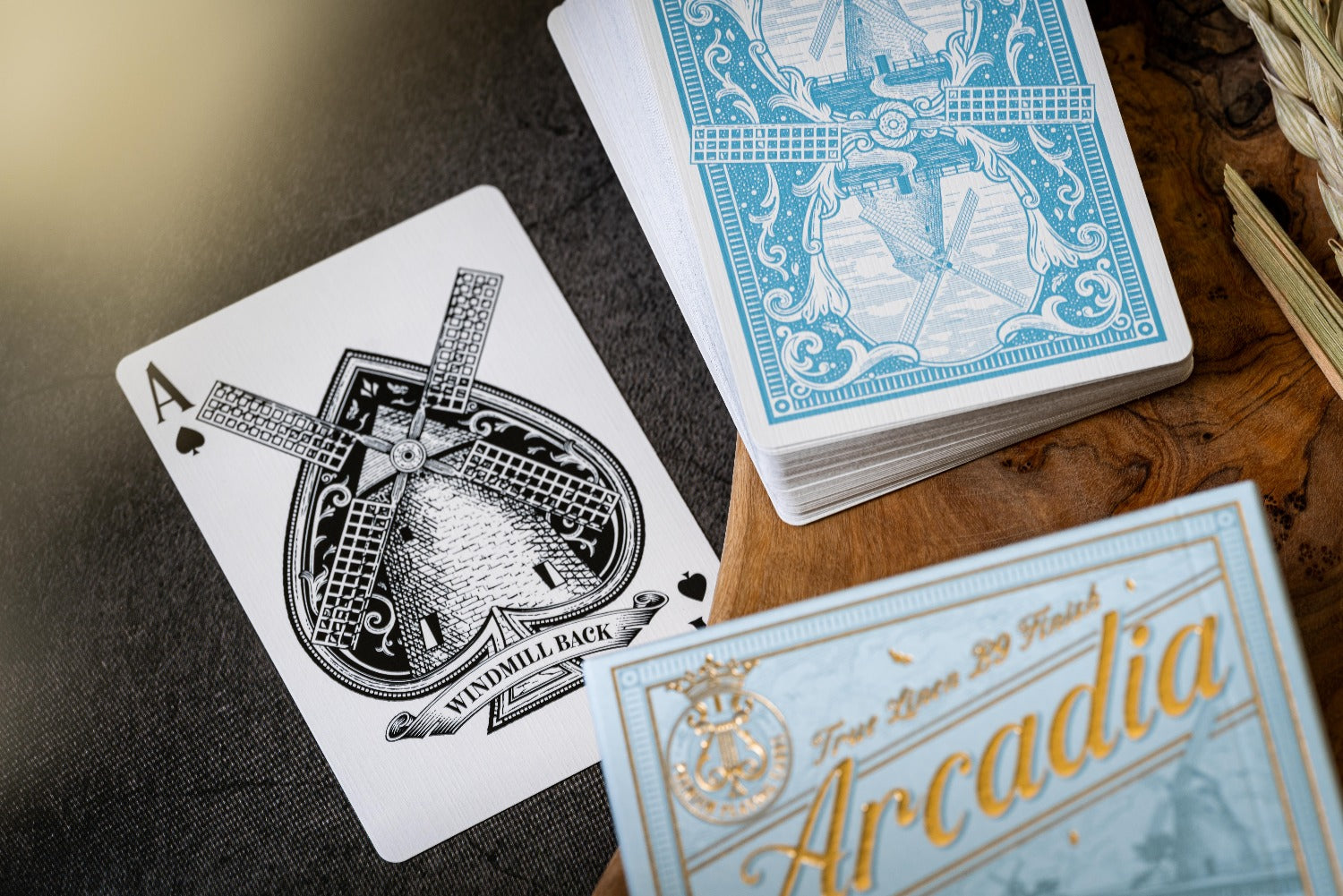 Premium Windmill Back Azure Blue Playing Cards - Classic Casino Style for Poker, Magic Tricks & Card Games - Perfect for Game Nights & Professional Performances