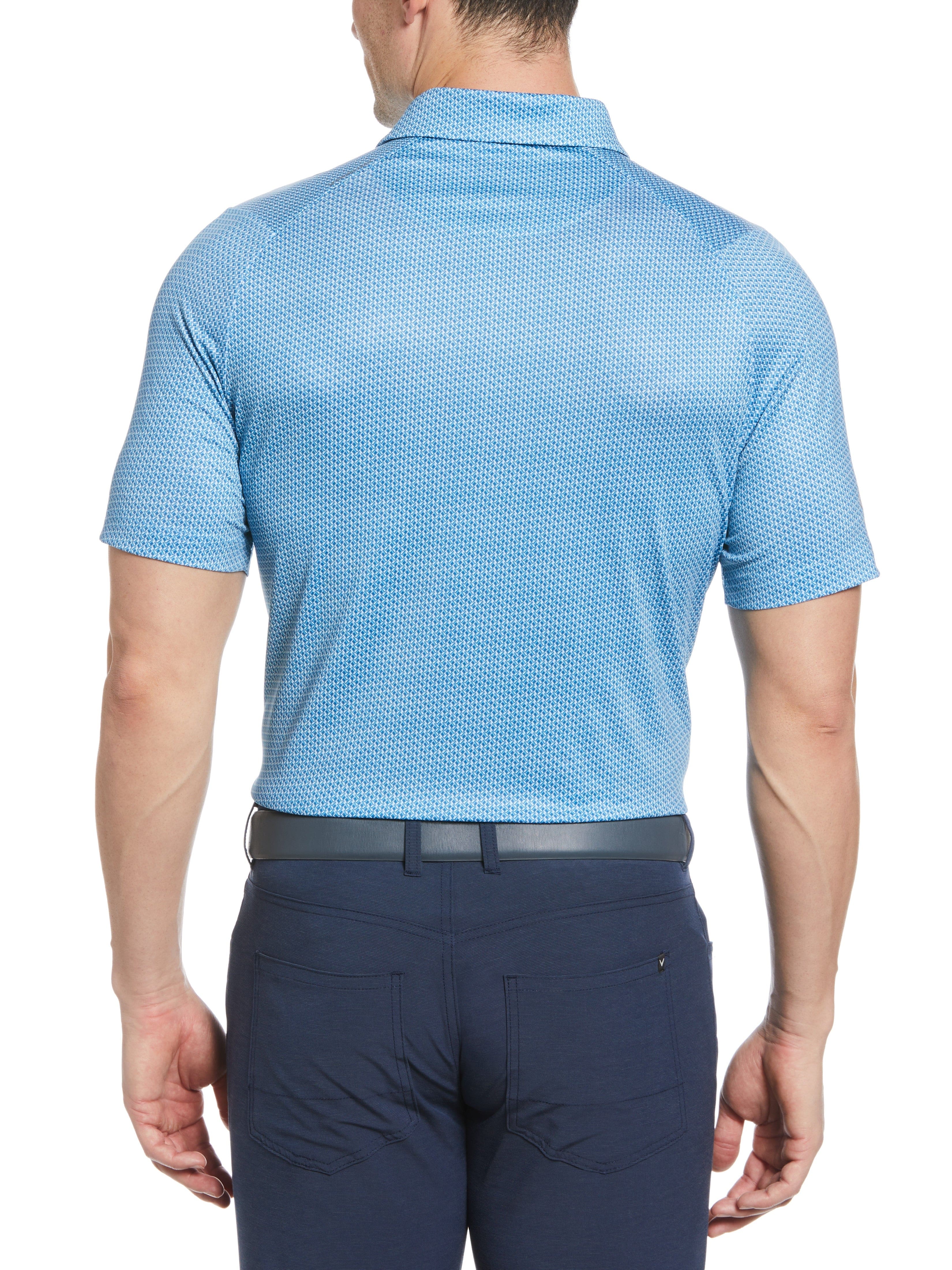 Men's Trademark Artisan Chevron Print Golf Polo Shirt - Breathable & Stylish for Golf, Casual Wear & Outdoor Activities