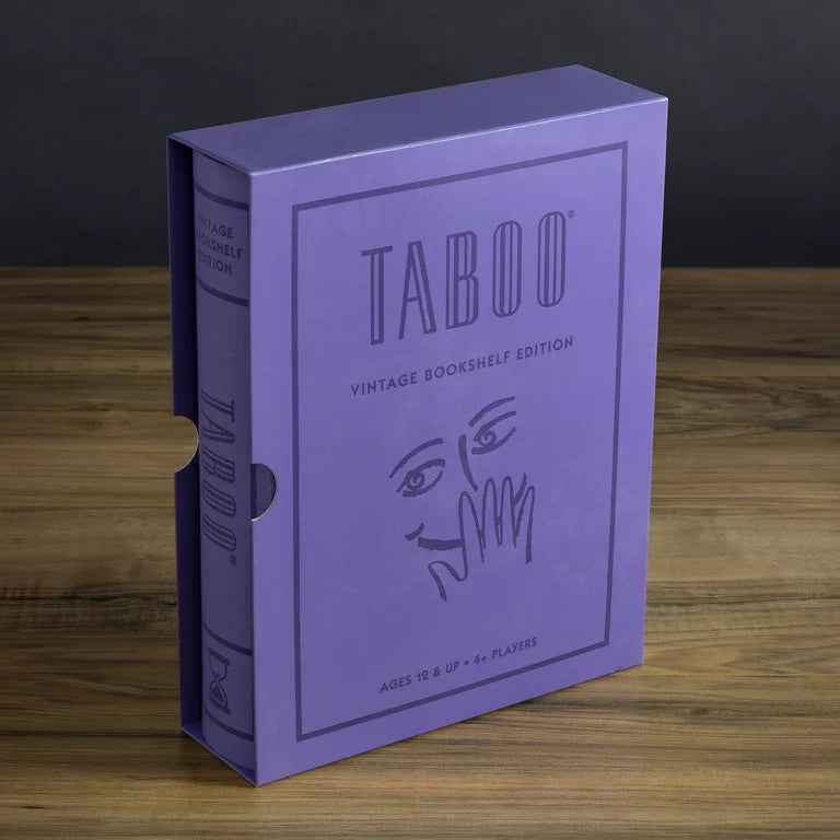 WS Game Co. Taboo Vintage Bookshelf Edition - Classic Party Board Game for Adults & Families | Perfect for Game Nights, Social Gatherings & Icebreaker Activities