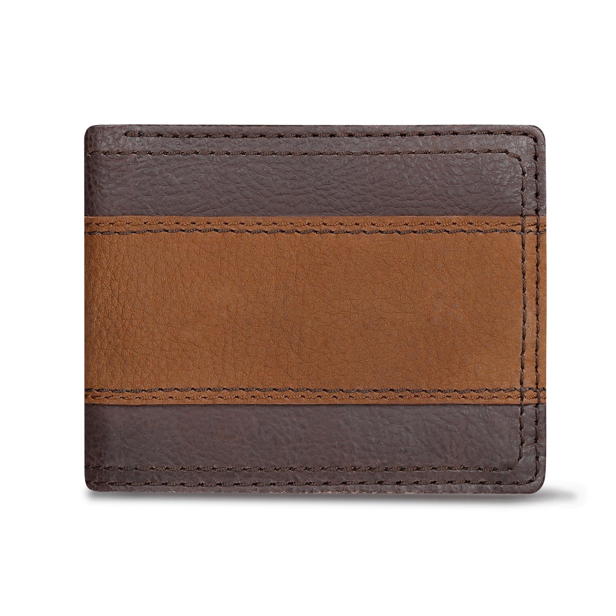 Columbia Men's Everyday Bifold Wallet - RFID Blocking, Multiple Card Slots & ID Window | Slim Leather Wallet for Cash & Credit Cards | Perfect for Travel, Business & Daily Use