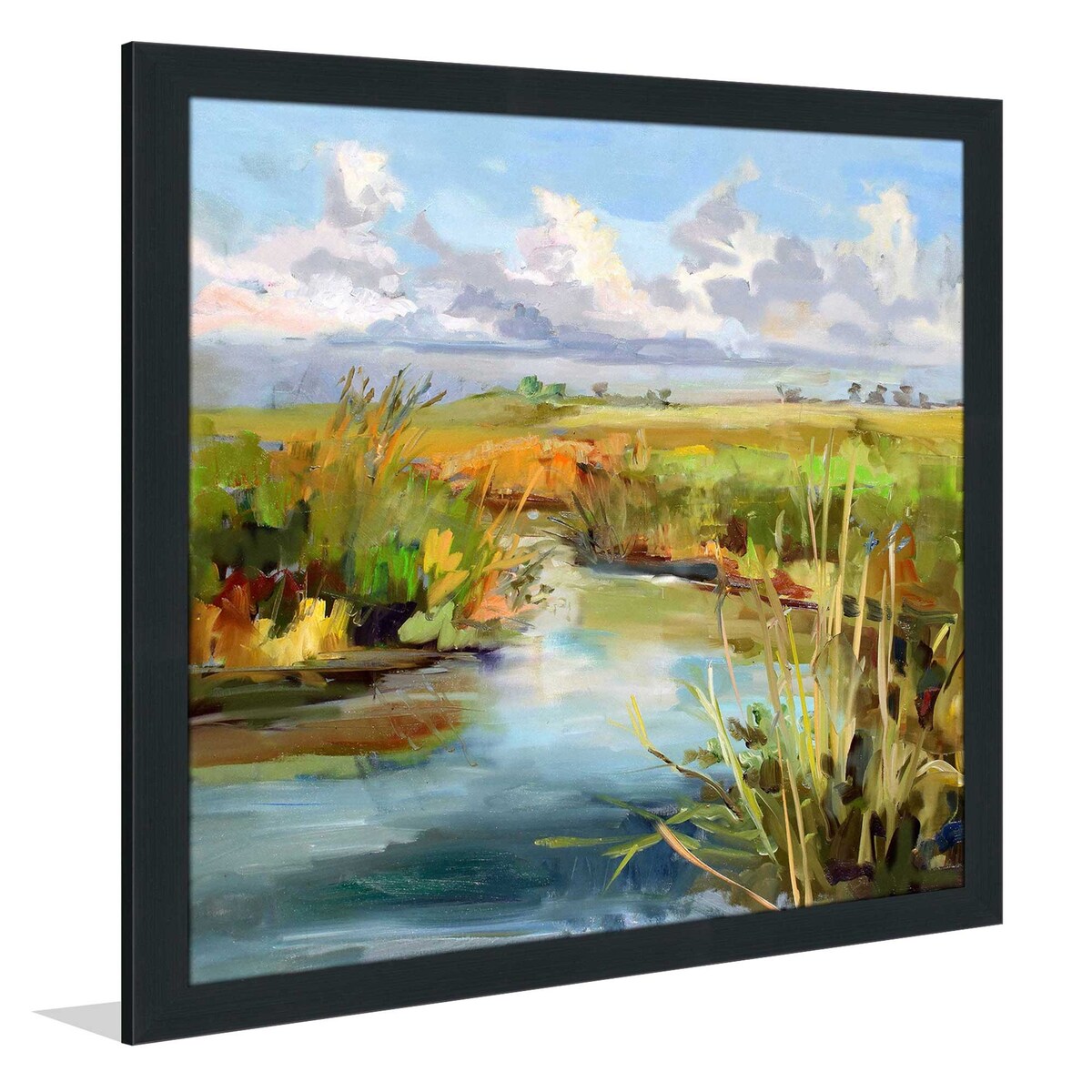 Afternoon Skies by Carol Hallock - Premium Acrylic Wall Art Print - Modern Home & Office Decor for Living Room, Bedroom, or Workspace