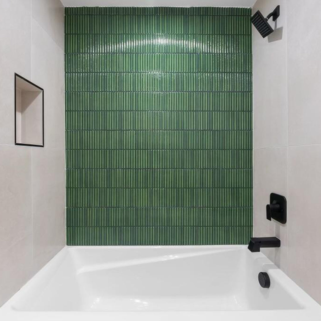 3D Curve Kit Kat Miley Fluted Tiles - Modern Homey Stripes Design for Kitchen Backsplash & Bathroom Wall Decor