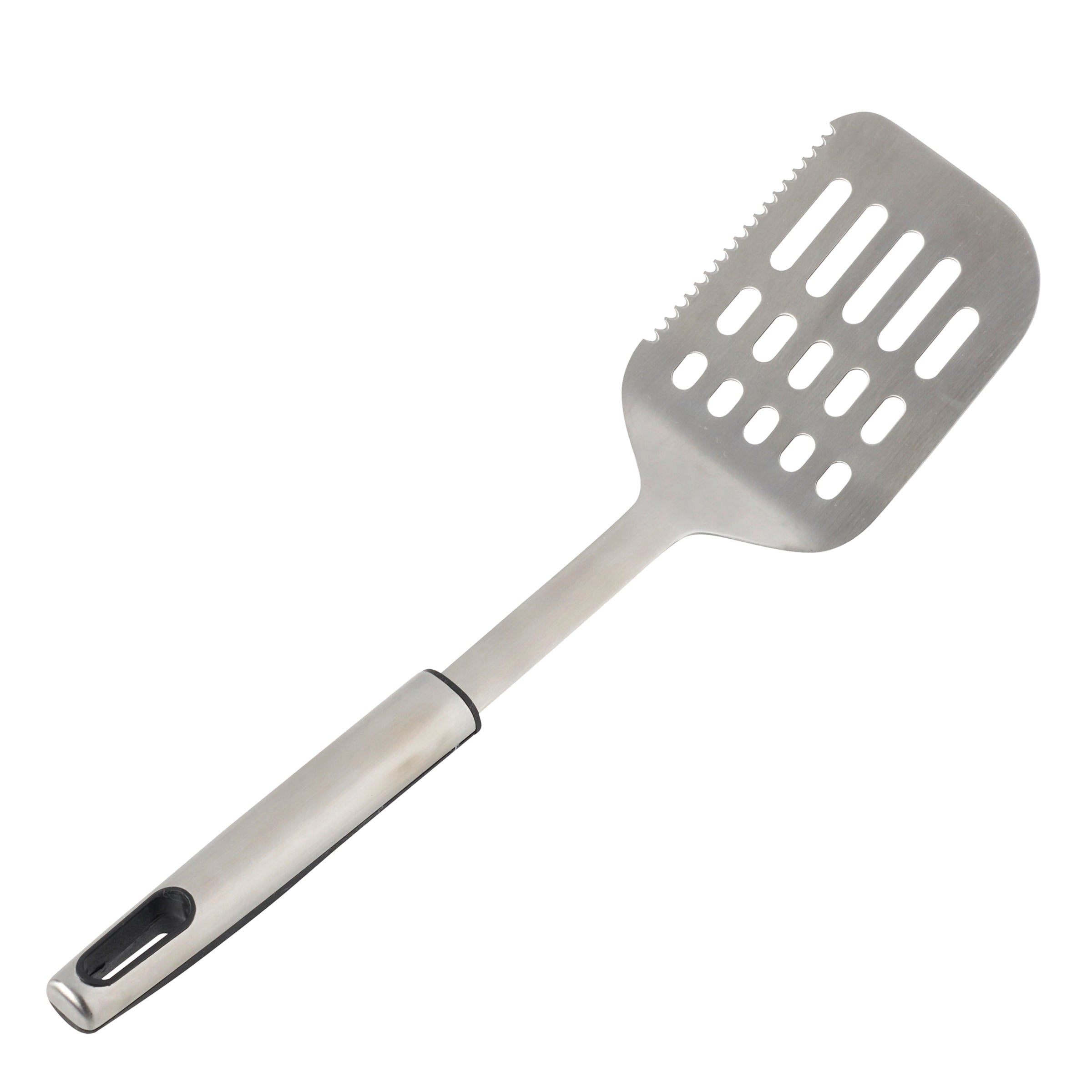 Premium Stainless Steel Slotted Turner Spatula - Heavy Duty Kitchen Utensil for Flipping Pancakes, Burgers & Eggs - Perfect for Grilling, Cooking & Baking