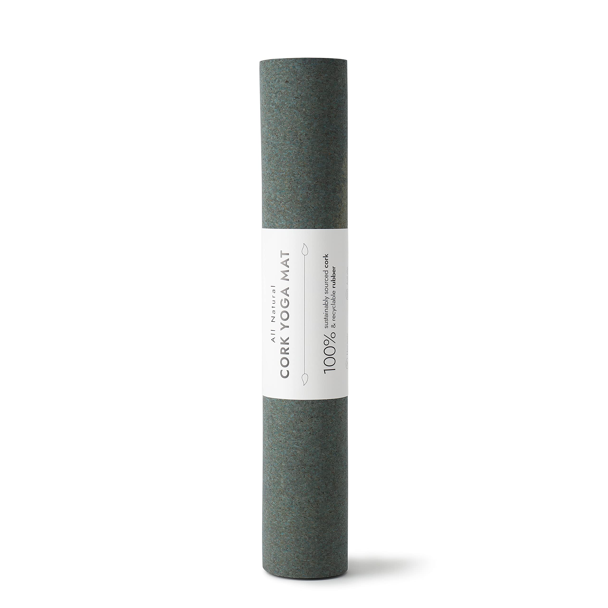 Premium Cork Yoga Mat with Natural Rubber Base - Extra Large, Thick & Supportive - Non-Slip, Non-Toxic & Sweat-Resistant - Eco-Friendly Exercise Mat for Home, Studio & Outdoor Yoga Practice