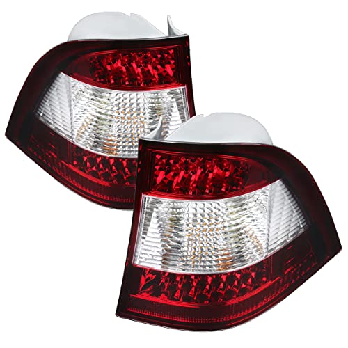 Chrome Housing Red/Clear Lens