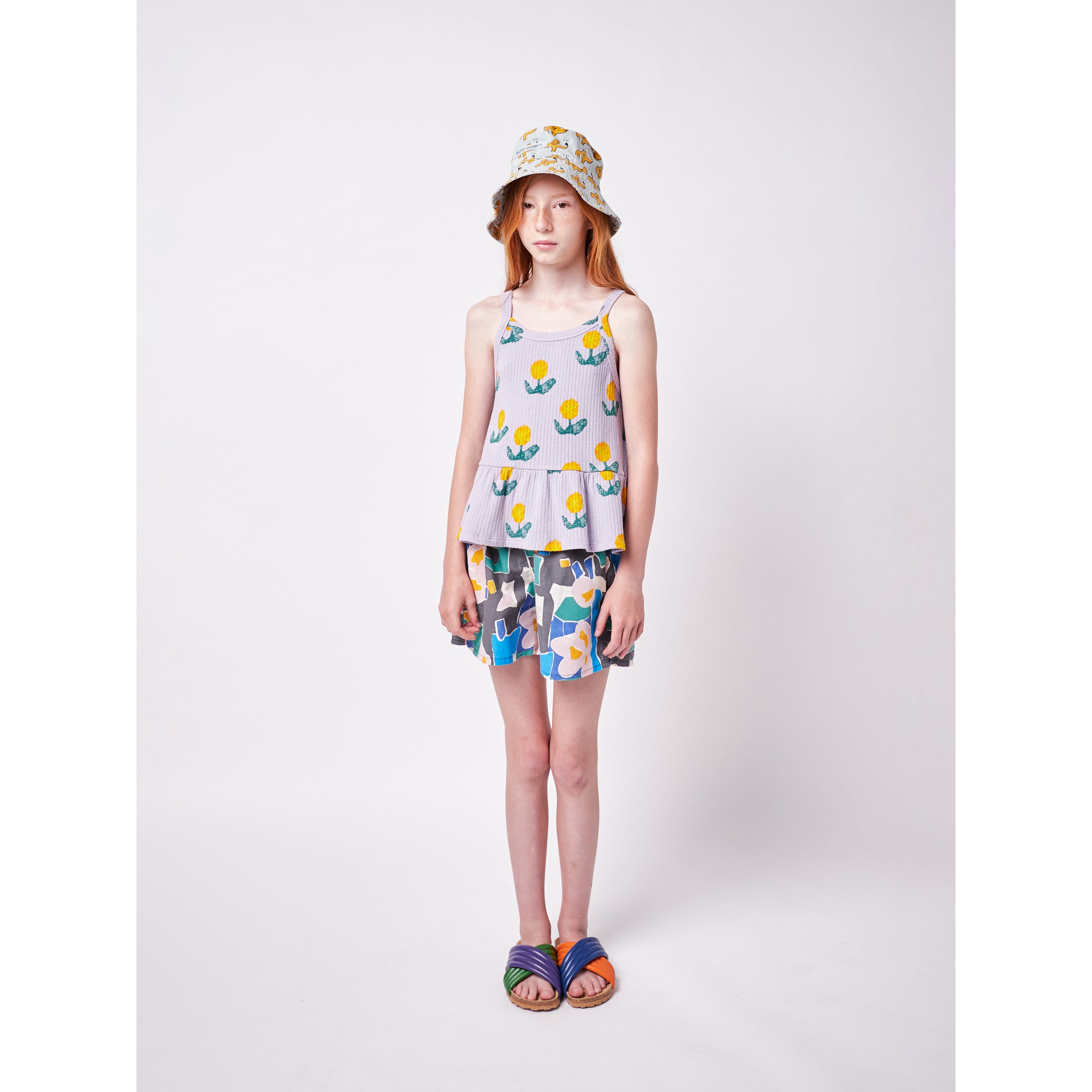 Bobo Choses Stains All Over Woven Shorts for Kids - Comfortable Summer Play Shorts for Boys and Girls - Perfect for Beach, Park, and Outdoor Activities