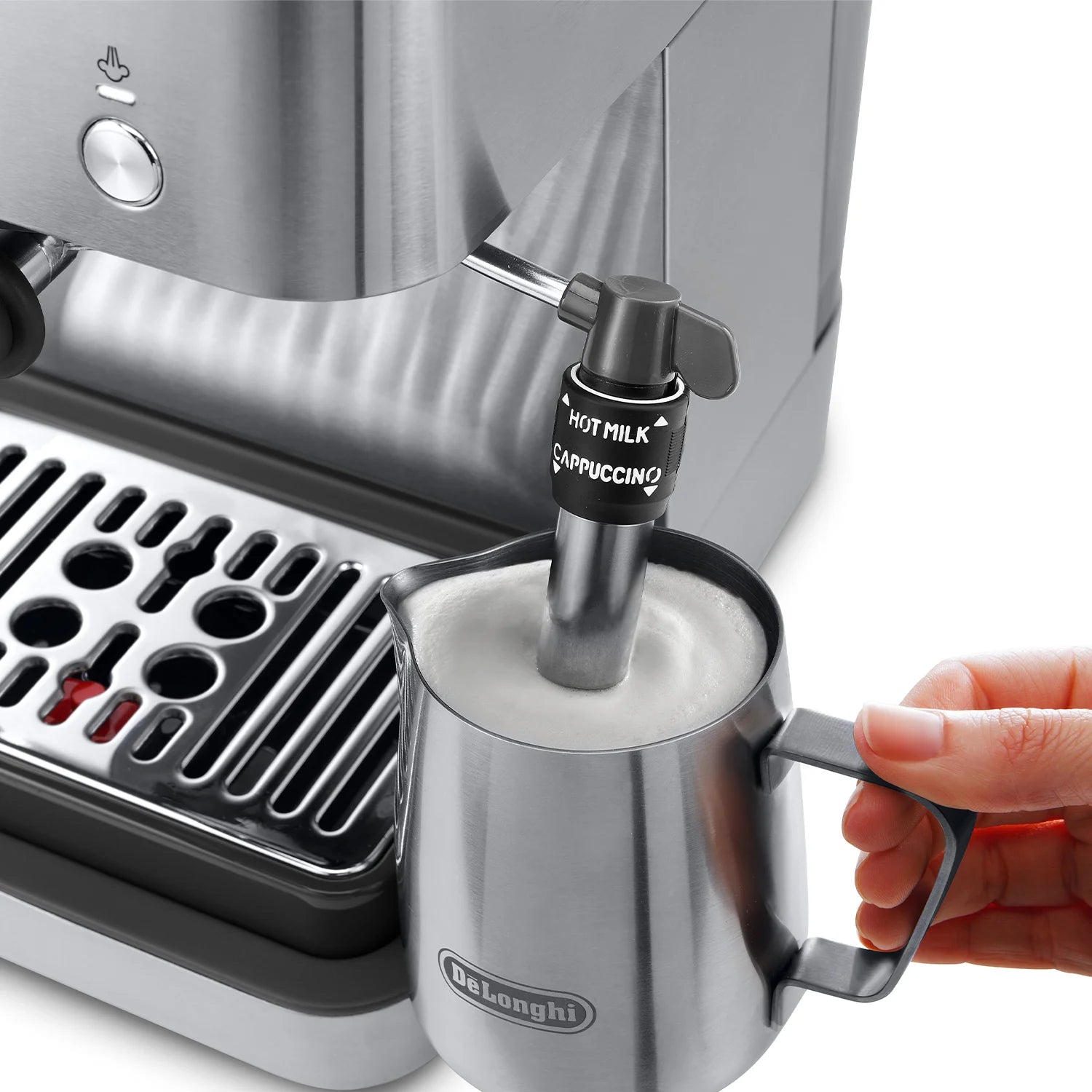 De'Longhi Linea Classic Espresso Machine - Stainless Steel EM450M for Home Baristas & Coffee Lovers | Perfect for Kitchen, Office & Small Cafes