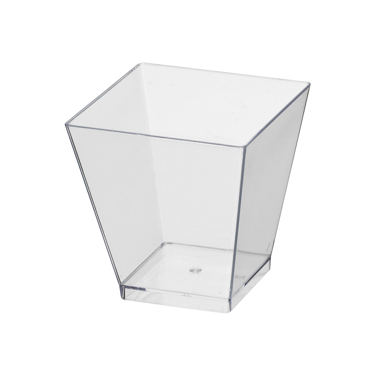 Premium Clear Mini Hard Plastic Square Cups - 960 Pack - Party Essentials for Beverages, Snacks & Events - Perfect for Weddings, BBQs, and Office Gatherings