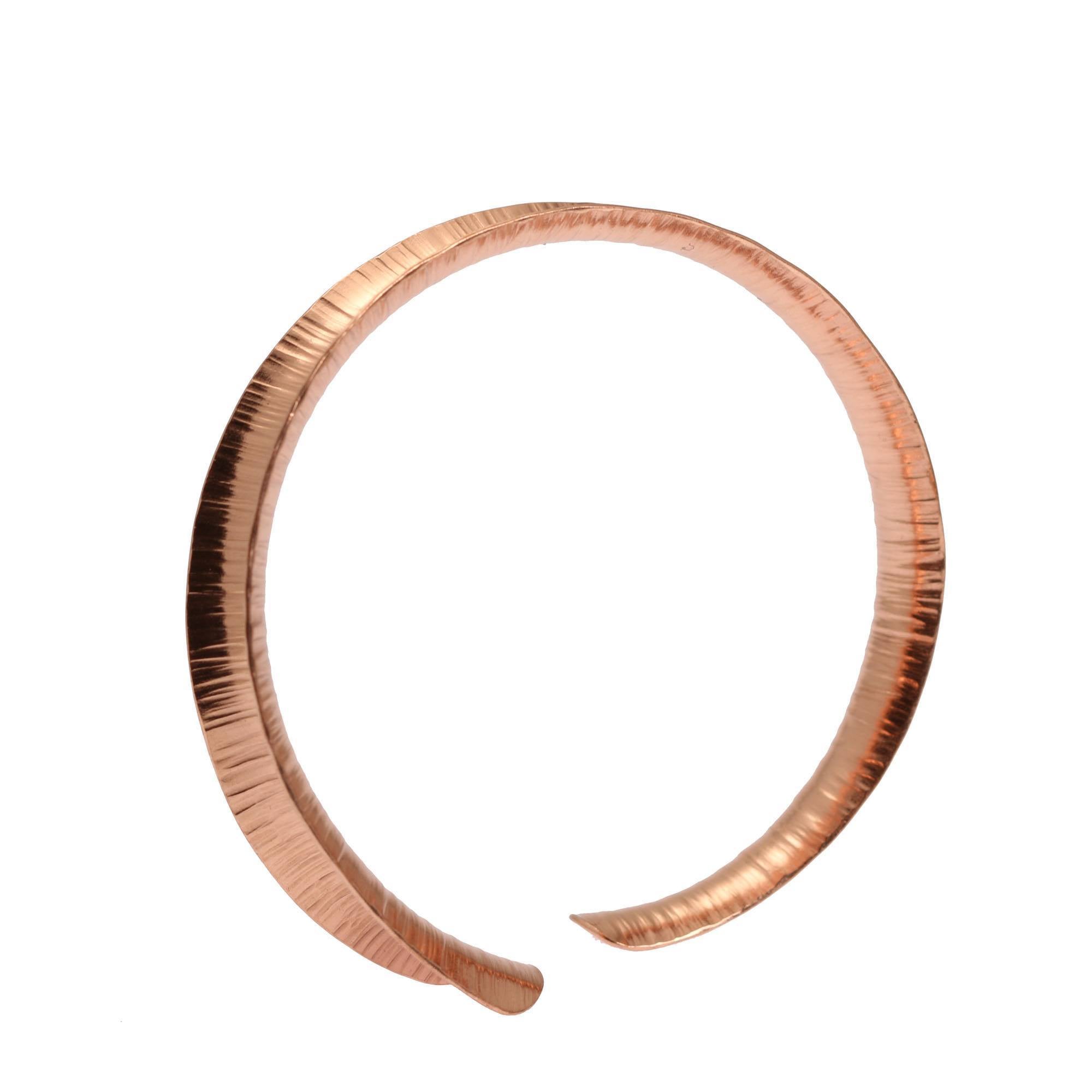 Handmade Anticlastic Copper Bangle Bracelet for Women - Elegant Hammered Jewelry for Everyday Wear, Boho Style Accessories for Casual Outfits & Special Occasions