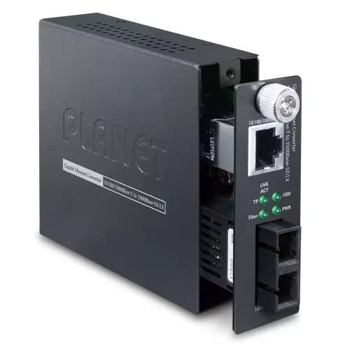 GST-802 10/100/1000Base-T to 1000Base-SX Gigabit Ethernet Media Converter - High-Speed Network Device for Office, Data Center & Home Networking