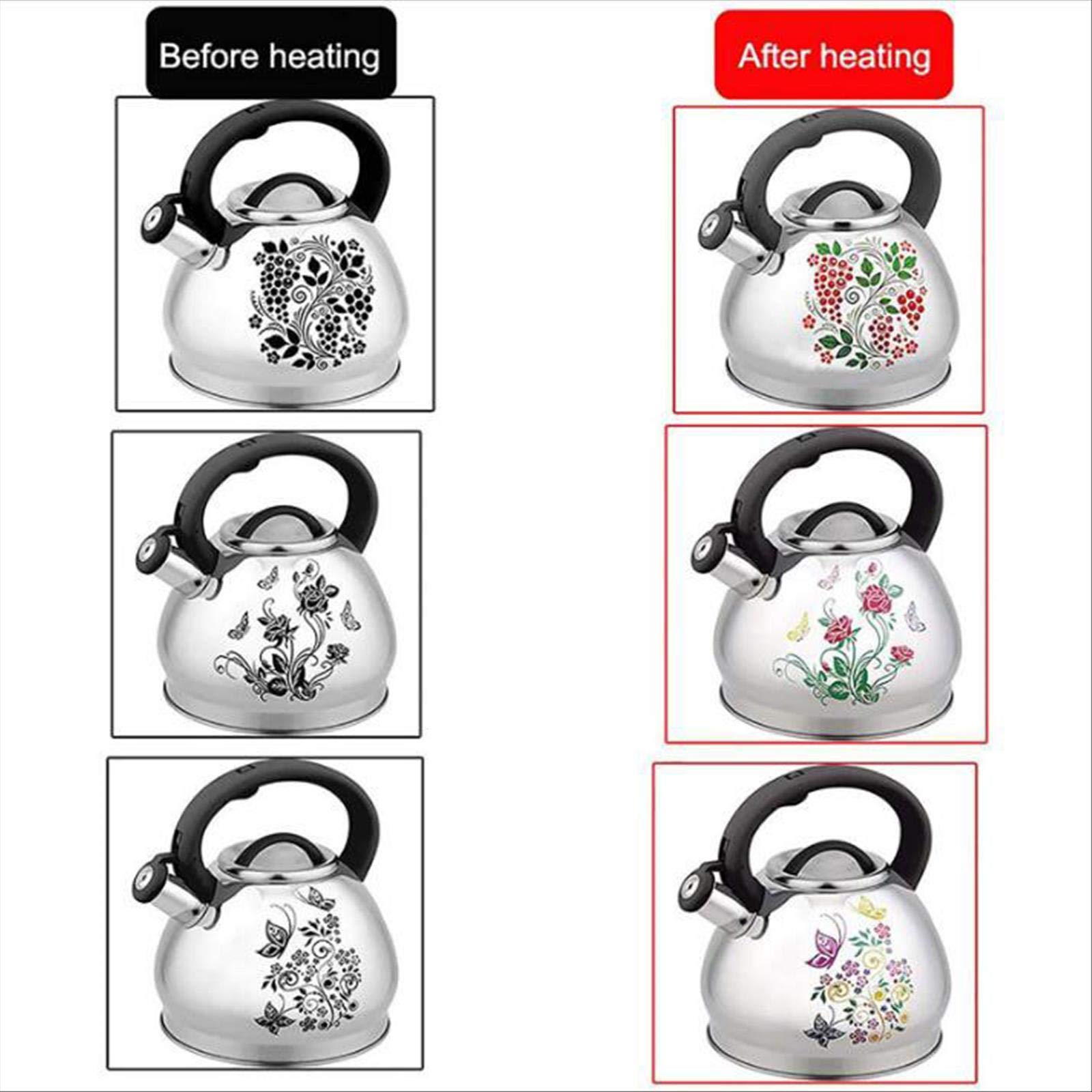 3L Stainless Steel Whistling Tea Kettle - Induction & Gas Stove Compatible - Camping Kettle with Anti-Scald Handle & Color Options - Perfect for Outdoor Adventures, Home Kitchen & Tea Brewing
