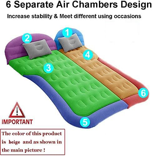 SAYGOGO SUV Air Mattress - Thickened Inflatable Car Camping Bed with Electric Pump | Portable Sleeping Pad for Travel, Road Trips & Outdoor Adventures | Upgraded Black Version