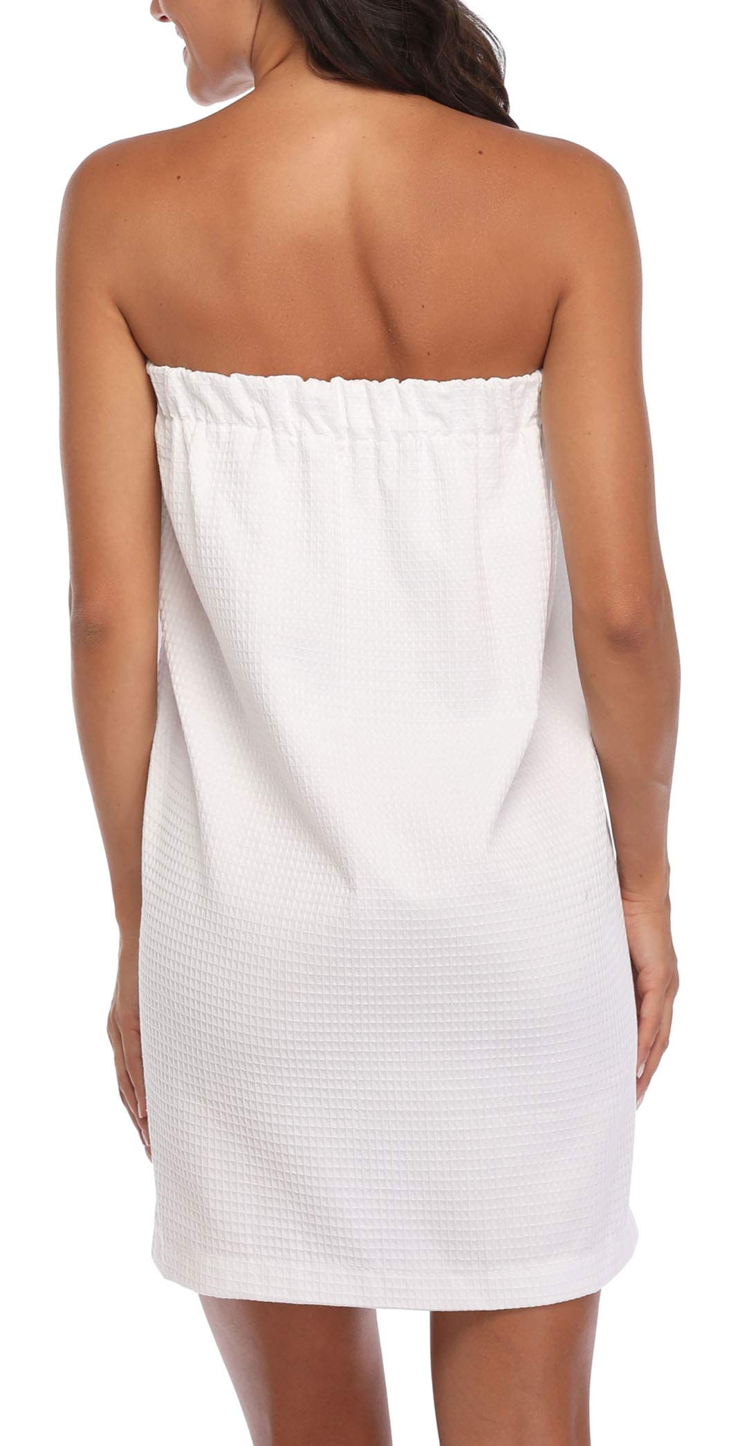 SunshineMall Women's Lightweight Waffle Spa Robe - Quick Dry Bathrobe with Adjustable Belt for Shower, Pool & Relaxation at Home