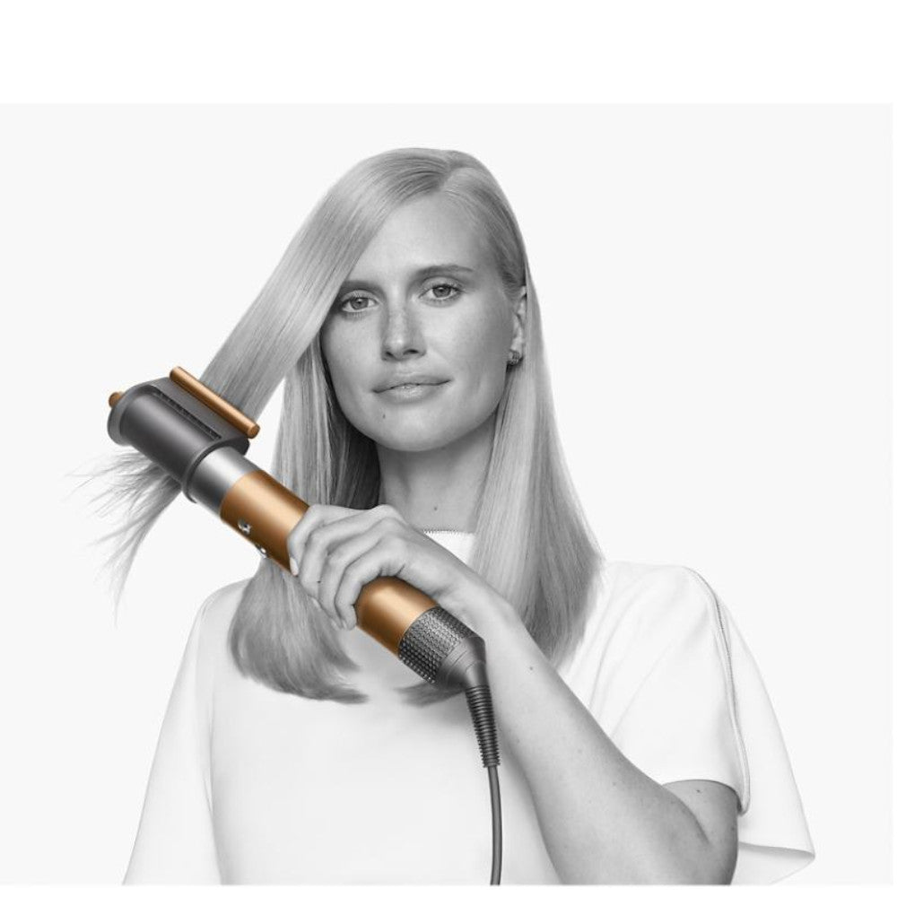 Dyson Airwrap Complete Styler Long Barrel - Copper/Nickel | Certified Refurbished with 1-Year Warranty | HS05 Model | Perfect for Salon-Quality Hair Styling at Home
