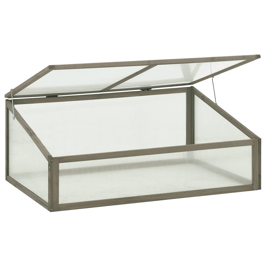 CHARMMA Greenhouse 39.4x25.6x15.7 Inches Fir Wooden Plant House - Perfect for Indoor Herb Garden, Seed Starting & Plant Protection