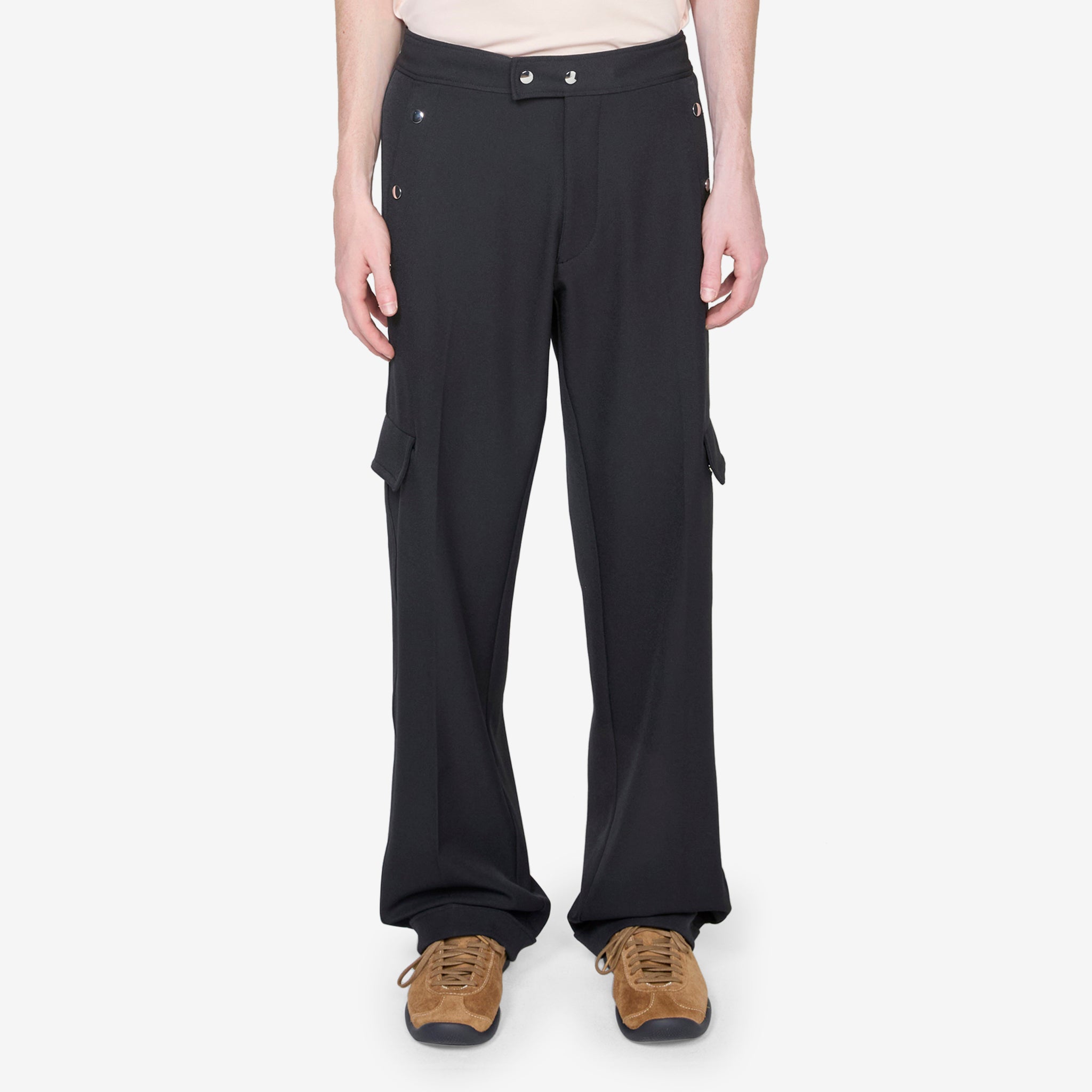 Wales Bonner x Sailor Trousers - Black High Waist Wide Leg Pants for Women | Fashionable Office Wear & Casual Outfits