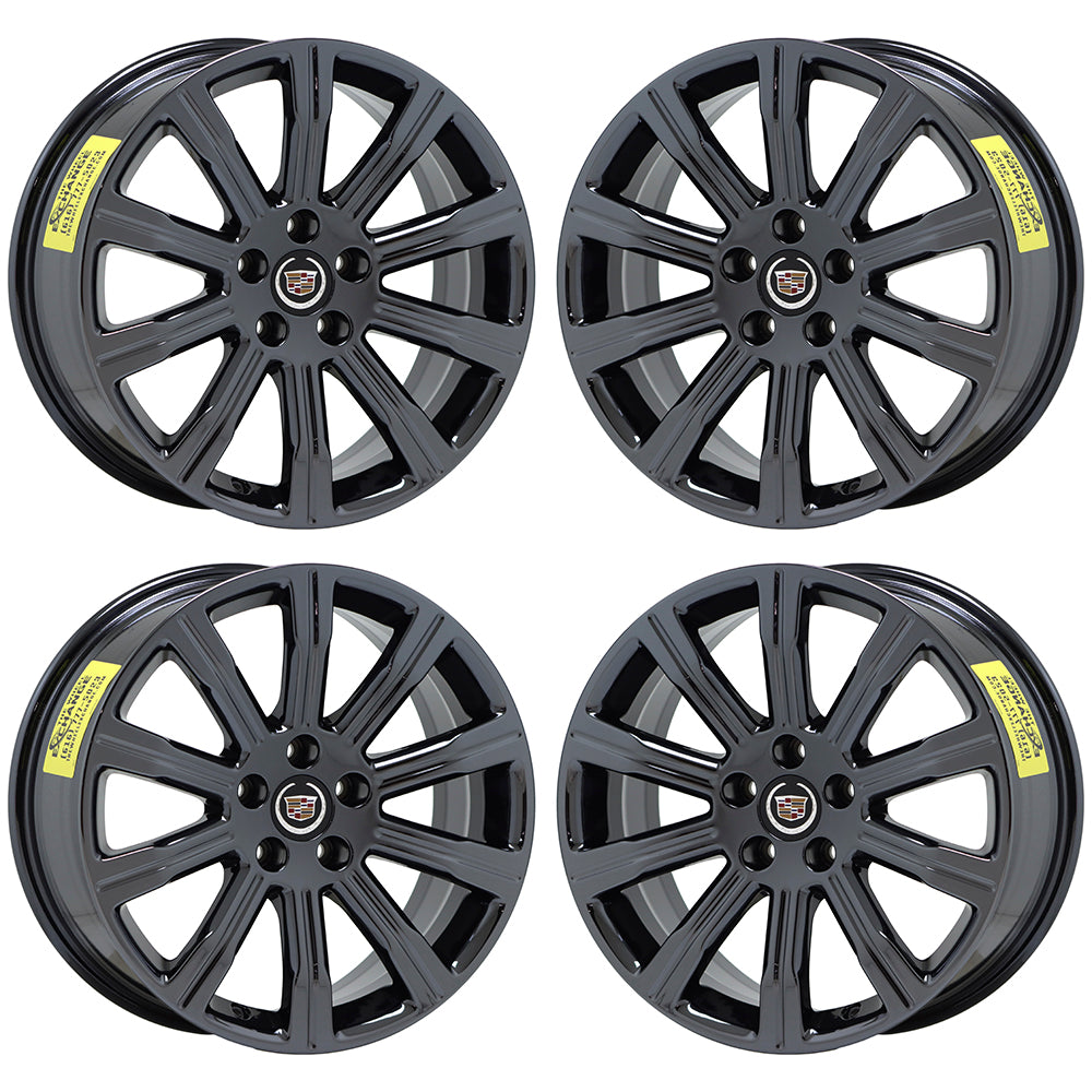 18x8 Cadillac ATS Sedan Black Chrome Wheels Rims - Factory OEM Set 4705 | Premium Replacement for Luxury Car Upgrades & Street Performance