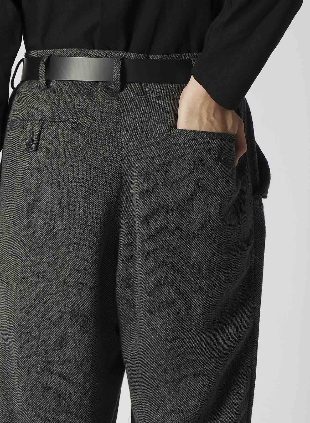 Soft Tweed Men's Seam Flap Pocket Pants - Comfortable & Stylish Casual Trousers for Office, Travel & Everyday Wear