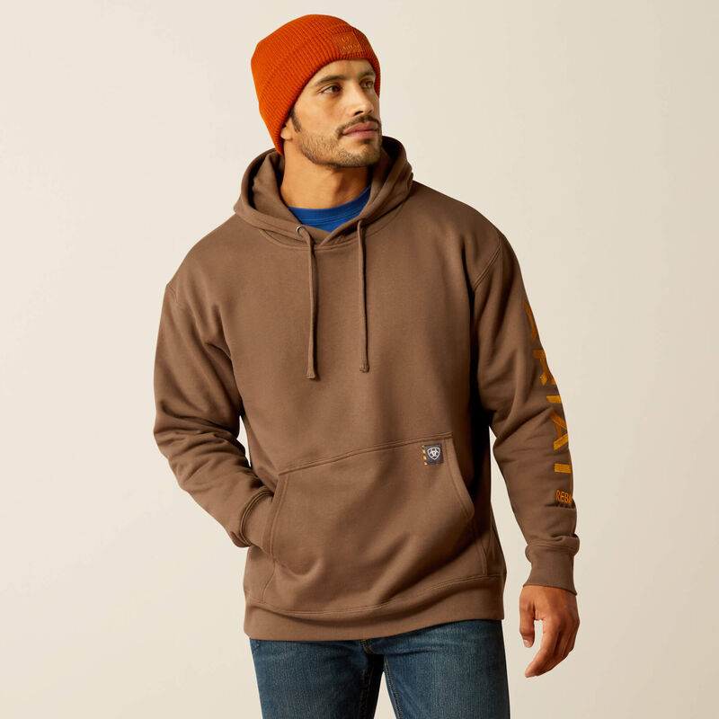 Rebar Graphic Hoodie for Men & Women - Chocolate Chip & Golden Brown Color Options - Stylish Streetwear for Casual Outfits & Urban Fashion