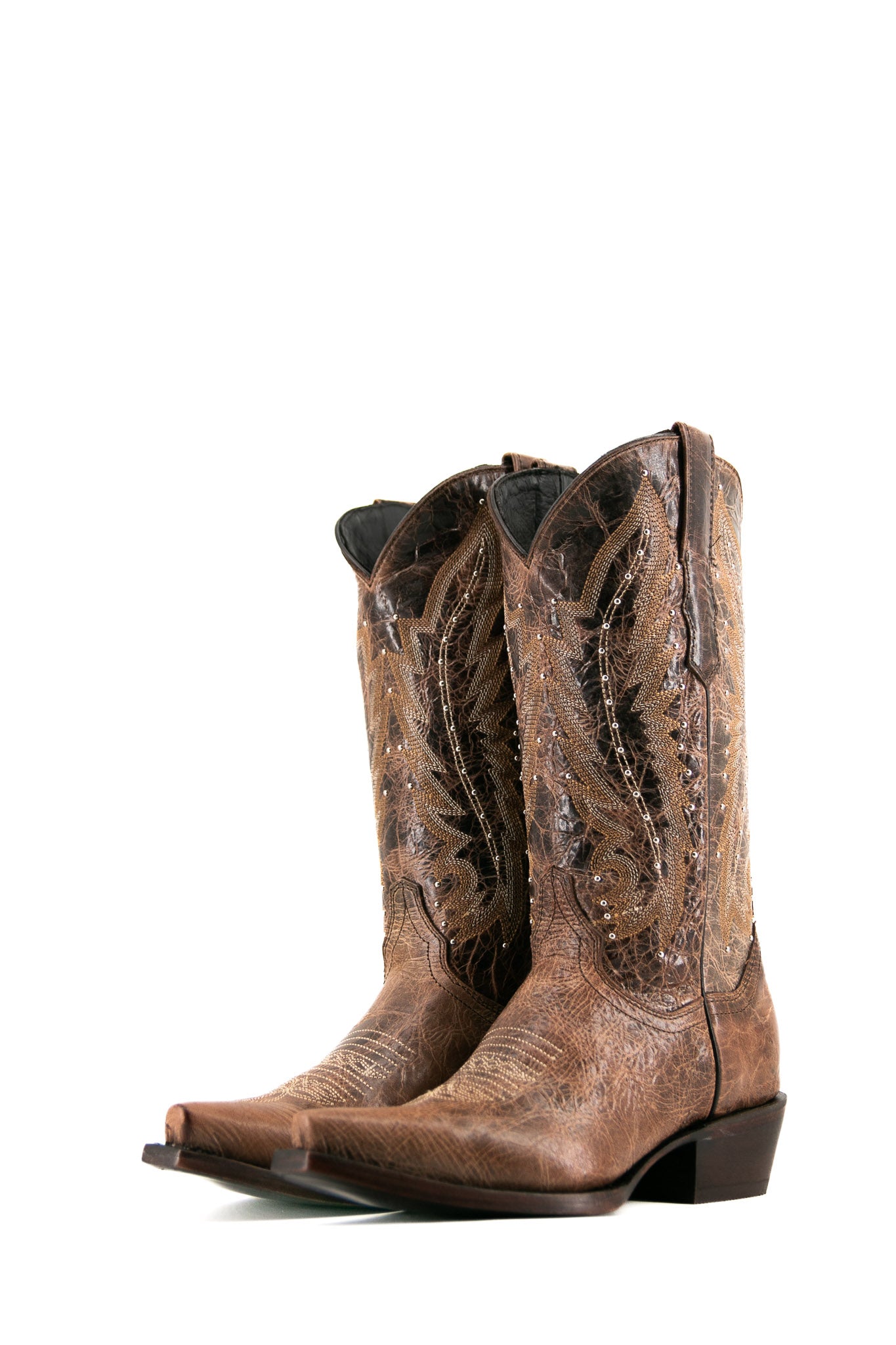 Lucero Snip Toe Cowgirl Boots for Women - Western Style Ankle Boots with Pointed Toe & Leather Upper - Perfect for Country Dancing, Rodeo, and Casual Outfits