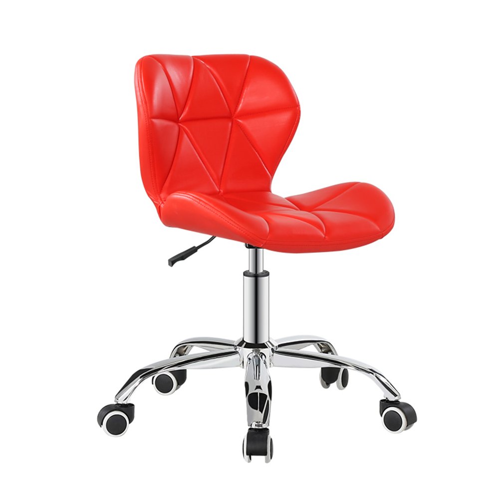 Ergonomic PU Leather Swivel Bar Chair - Adjustable Height Computer & Office Chair for Home, Staff, Student Dorm - 21.1