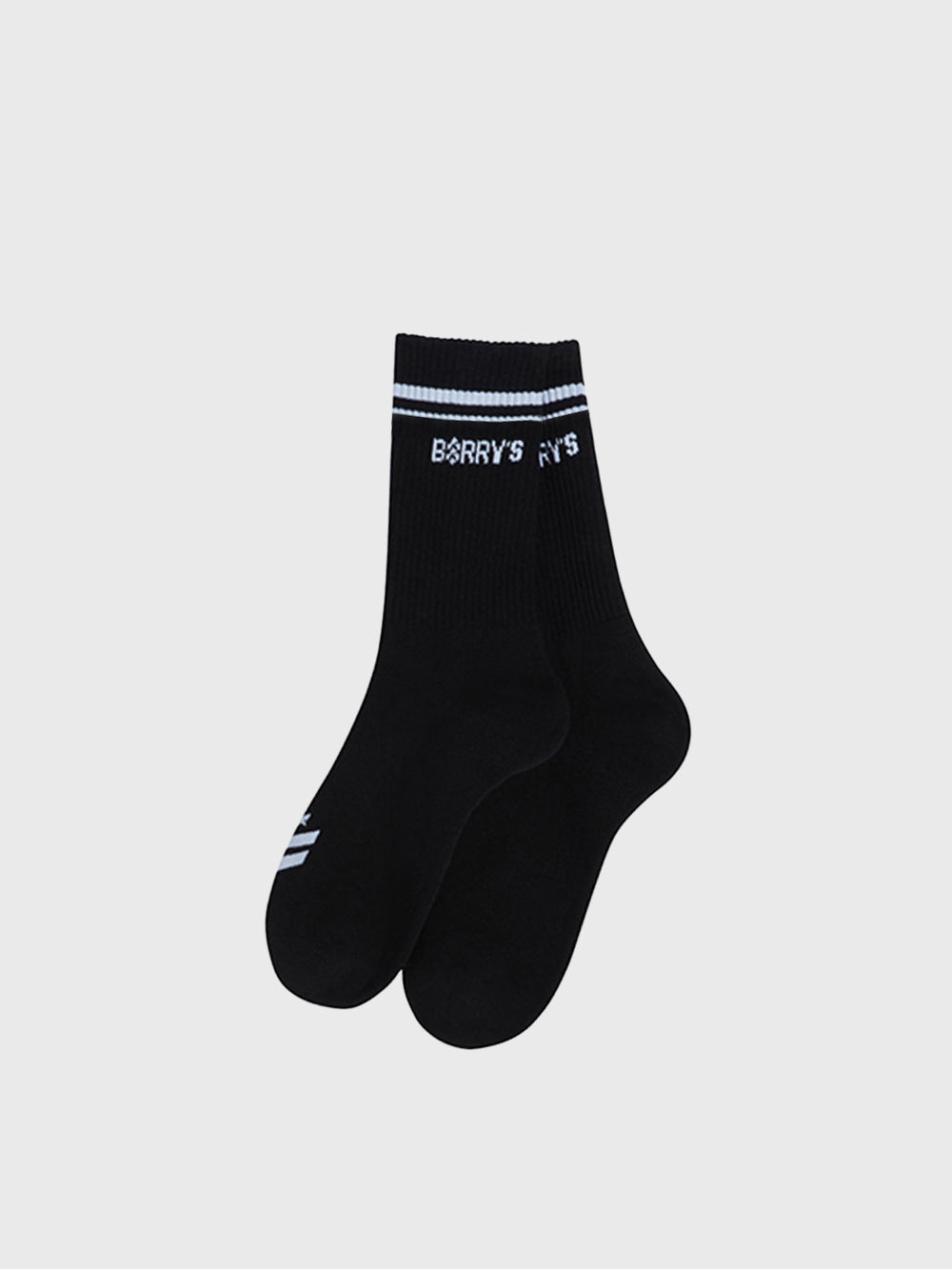 Barry's Black & White Half Crew Core Socks for Men - Comfortable Athletic & Casual Wear - Perfect for Running, Gym, and Everyday Use