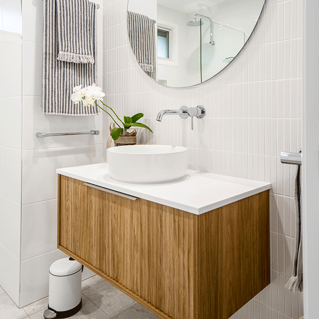 3L Round Bathroom Trash Can - Matt White Finish | Perfect for Bathrooms, Kitchens, and Office Spaces