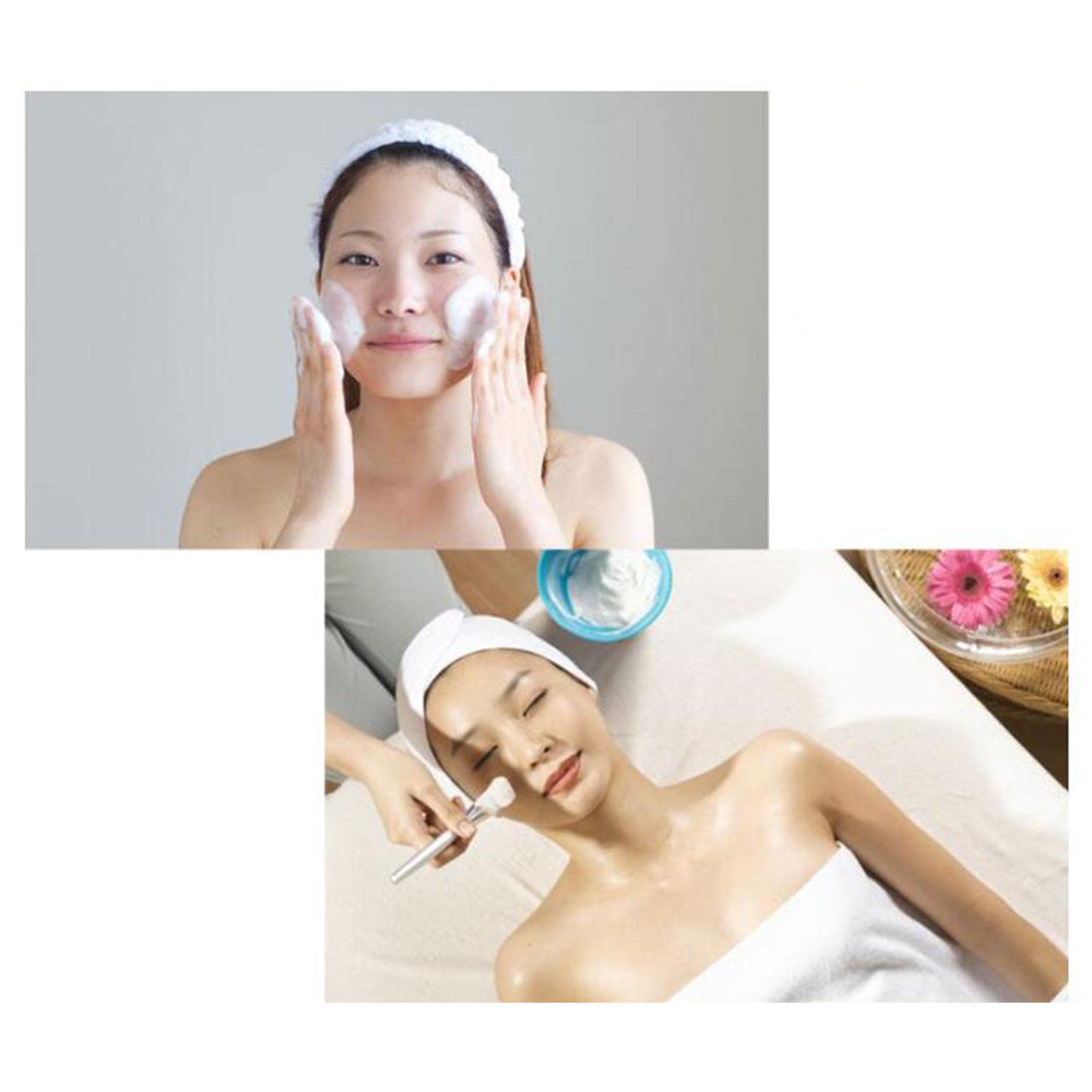 VMS INDIA Disposable Hair Towel Headband for Women - Soft & Absorbent Shower, Spa, Makeup & Skincare Head Wrap (Pack of 10) | Perfect for Bathing, Facials & Hair Treatments
