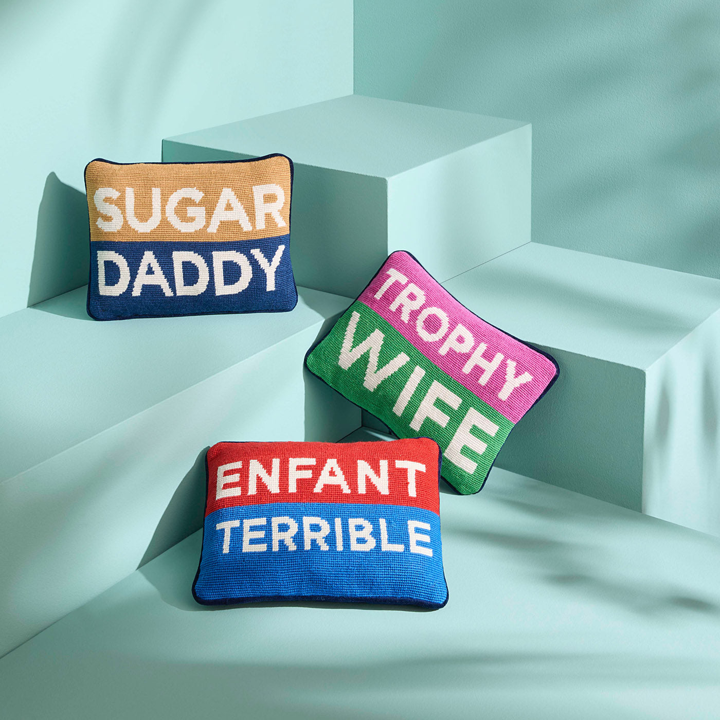 Vintage Sugar Daddy Needlepoint Pillow - Unique Home Decor Gift for Living Room, Bedroom, or Office - Perfect for Cozy & Stylish Spaces