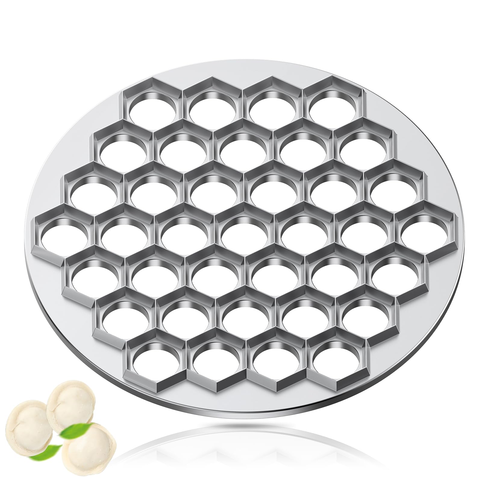 Russian Pelmeni & Dumpling Maker - Stainless Steel Mold for Siberian Style Meat Dumplings & Ravioli - Perfect for Homemade Dumplings, Pierogi, and Pasta Making
