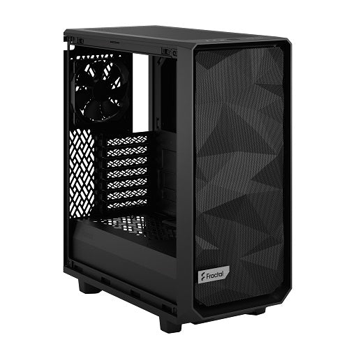 Meshify 2 Compact Solid Side Panel ATX PC Case - Black | High Airflow Mid-Tower Computer Case for Gaming & Workstation Builds | Perfect for Home Office & Gaming Setup