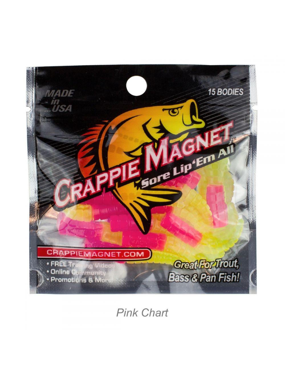 Leland Lures Crappie Magnet 15-Piece Soft Plastic Bait Kit for Crappie Fishing - Perfect for Freshwater Fishing & Ice Fishing