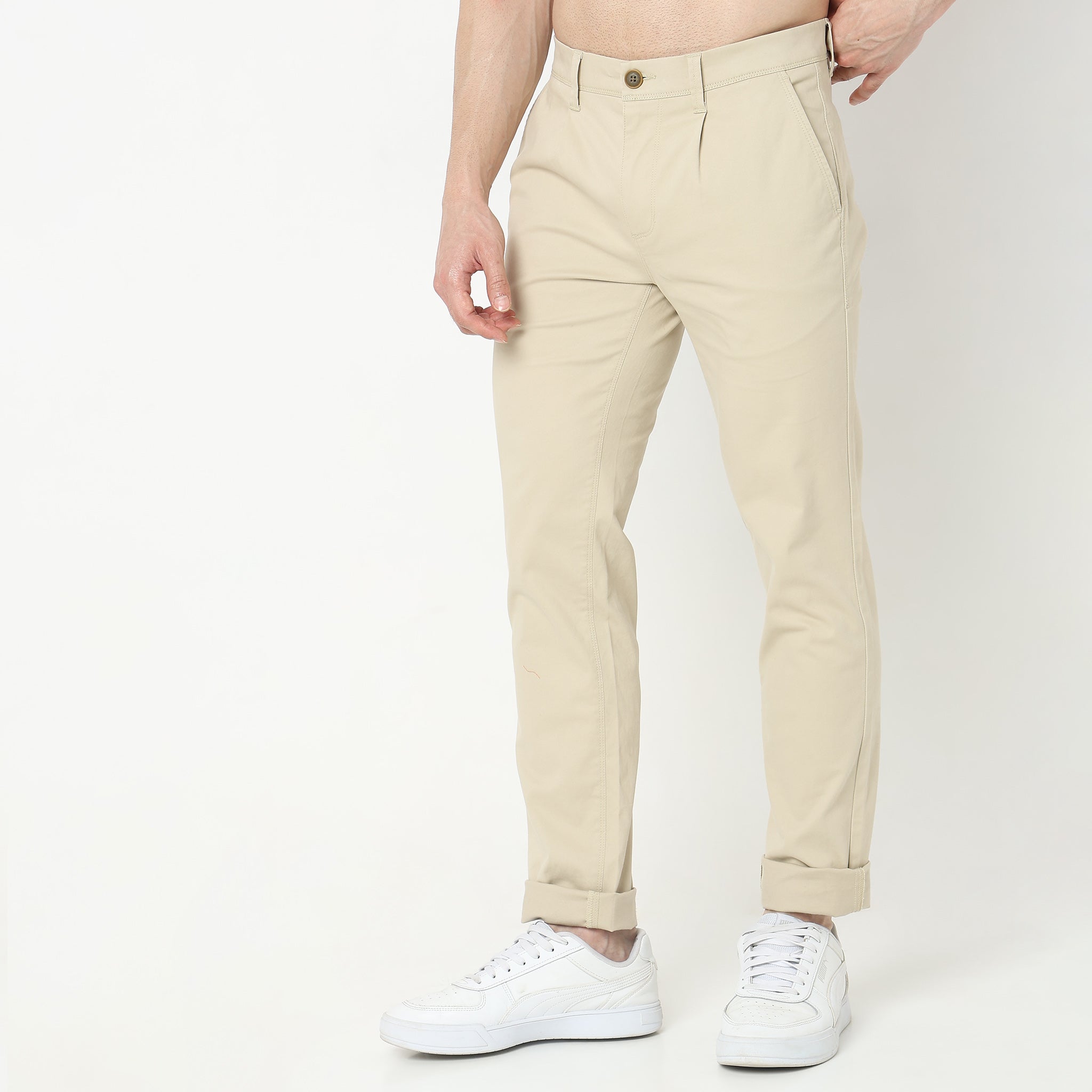 Premium Cotton Stretch Chino Pants for Men - Classic British Style Breeches with Efast Technology - Pre-Washed Comfort Fit for Casual Wear, Office & Outdoor Activities