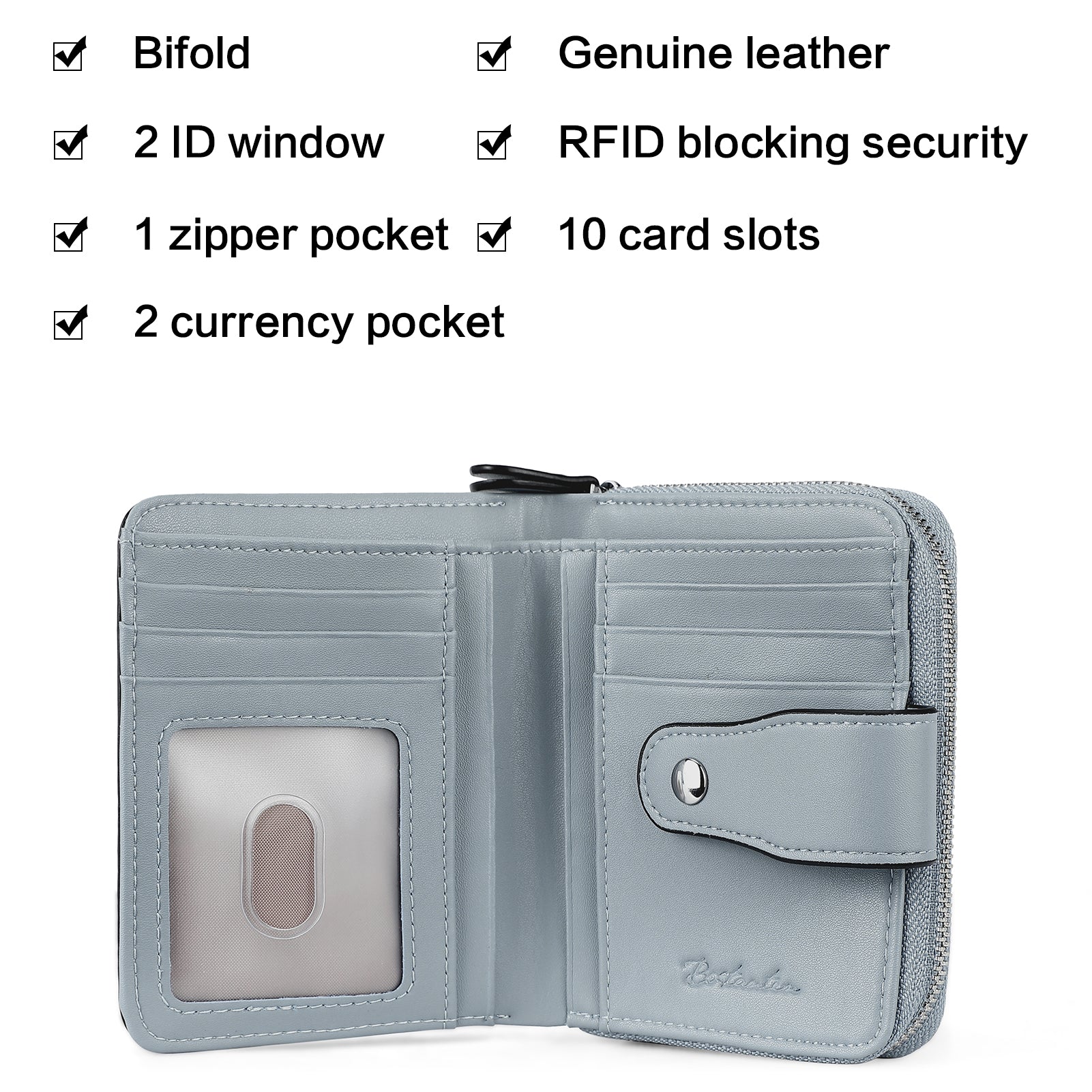 Lnna RFID Blocking Wallet for Women - Stylish Coin Purse & Card Holder | Secure Contactless Protection for Travel, Shopping & Everyday Use