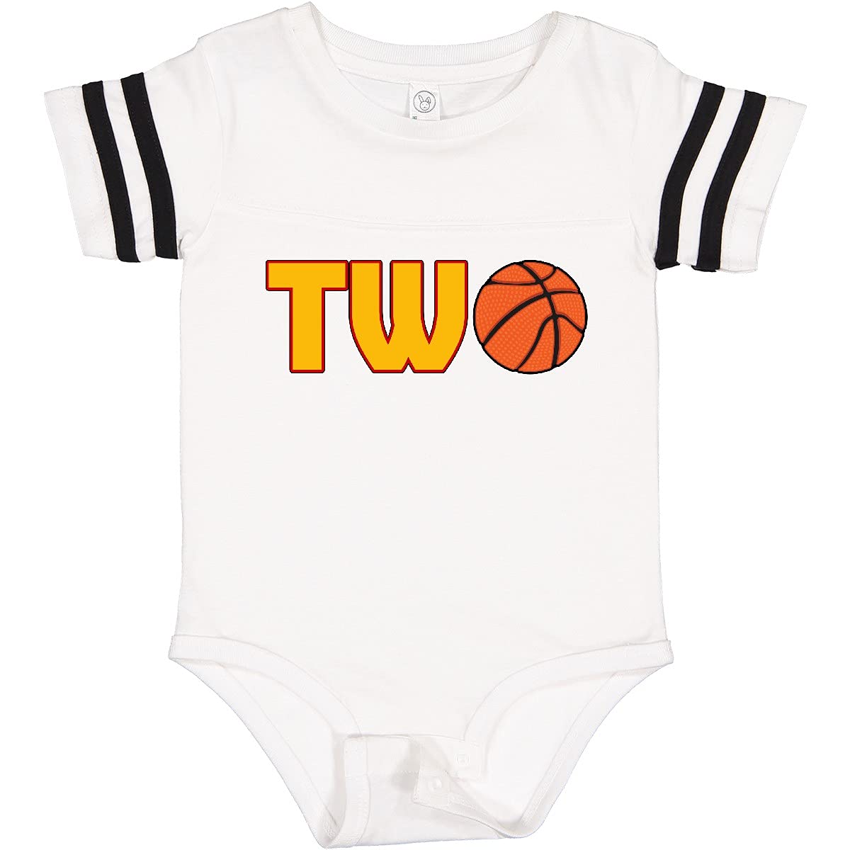 Inktastic Basketball Themed Baby Bodysuit - Cute 2nd Birthday Outfit for Toddlers | Perfect for Birthday Parties, Photo Shoots & Basketball Fans