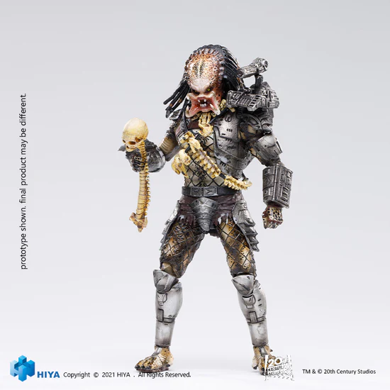 1/18 HIYA 5inch Action Figure - Exquisite Mini Series PREDATOR Open Mouth Jungle Hunter Collectible Toy | Perfect for Display, Gift Giving & Action Figure Enthusiasts