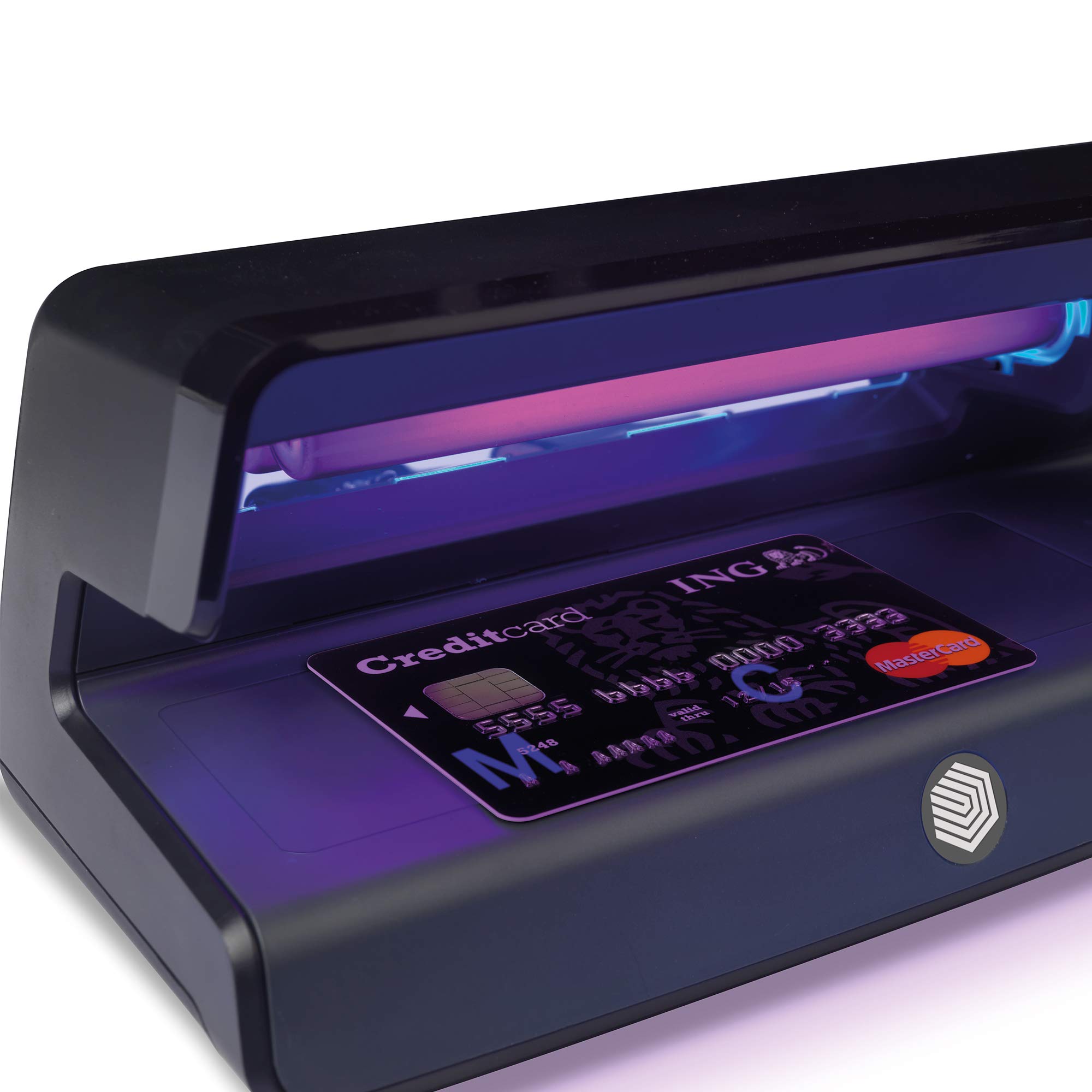 Safescan 50 Black UV Counterfeit Money Detector - Portable UV Light for Checking Banknotes, Credit Cards & ID Documents | Fraud Prevention for Retail, Banks & Cash Handling Businesses