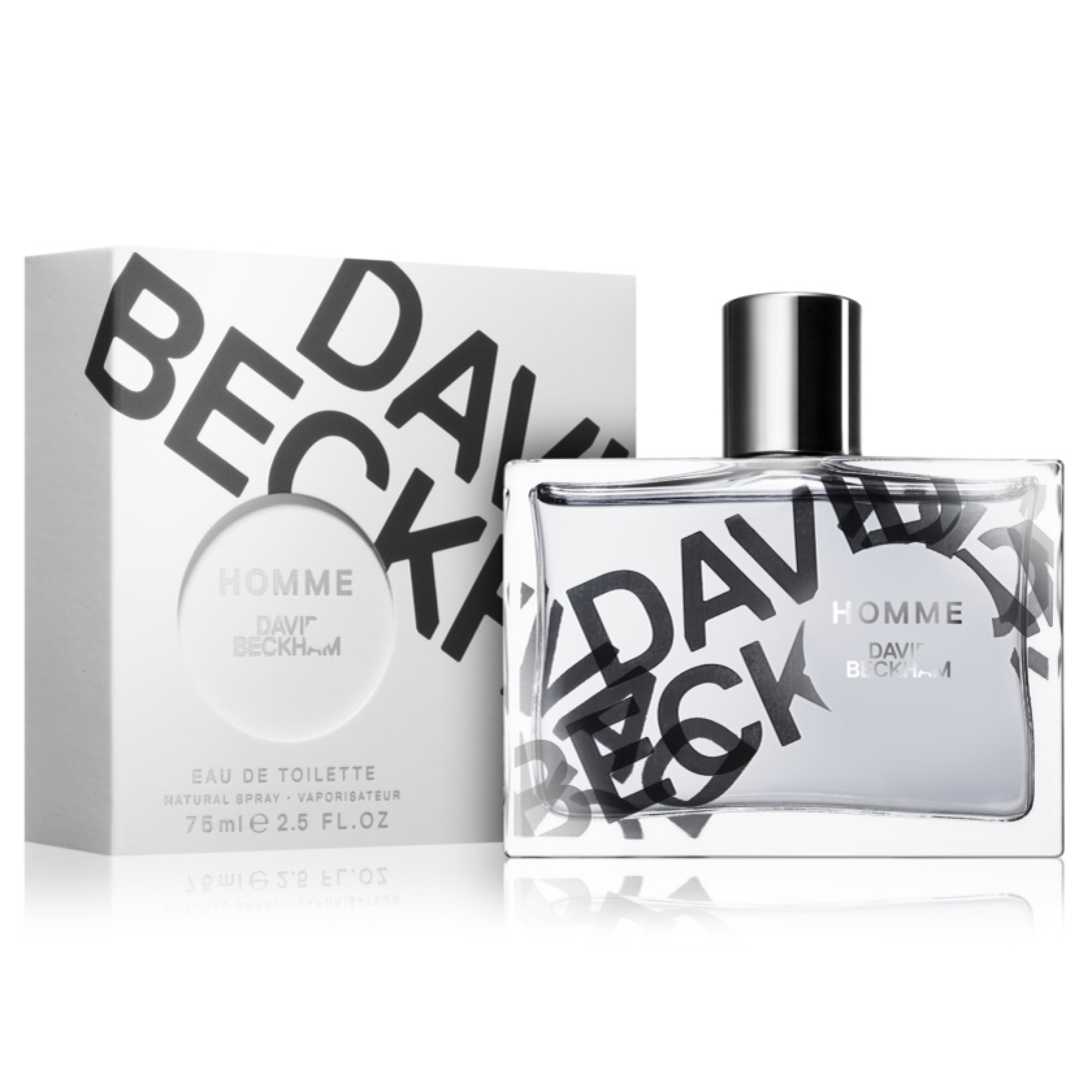 David Beckham Homme Men's Eau de Toilette Spray 75ml - Fresh & Masculine Cologne for Day & Night Wear, Work & Special Occasions