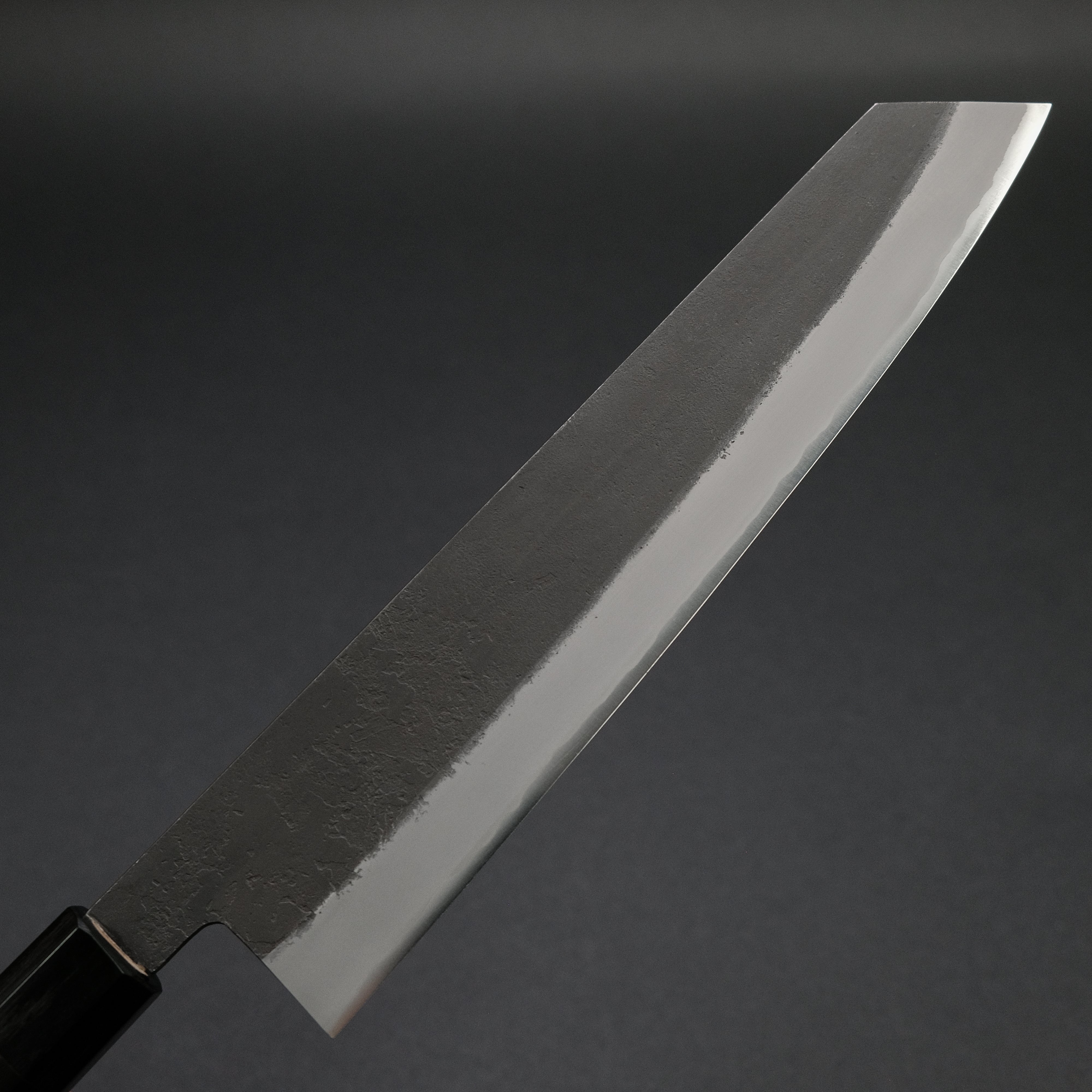 Premium 240mm Mutsumi Blue Super Kurouchi Nashiji Kiritsuke Knife with Ebony Handle - Japanese Chef's Knife for Slicing, Dicing & Precision Cutting