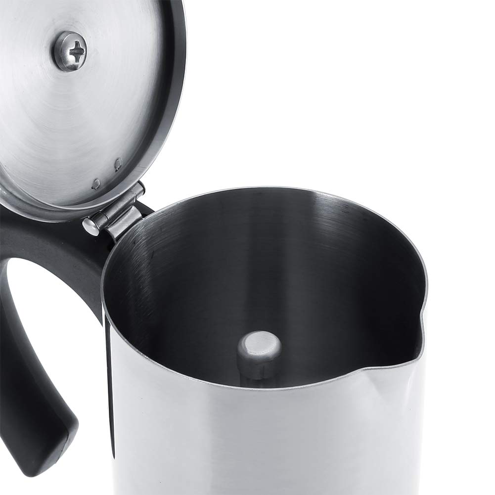 Stainless Steel Electric Coffee Maker - 300ml Espresso & Cappuccino Machine for Home & Office | Perfect for Morning Brews, Afternoon Pick-Me-Ups & Entertaining Guests