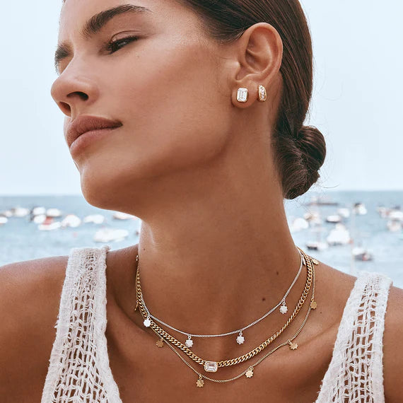 FAIRLEY Gold Sunshine Charm Necklace - Elegant 14K Gold Pendant for Women, Perfect for Everyday Wear & Gift Giving - Birthday, Anniversary, Valentine's Day Jewelry