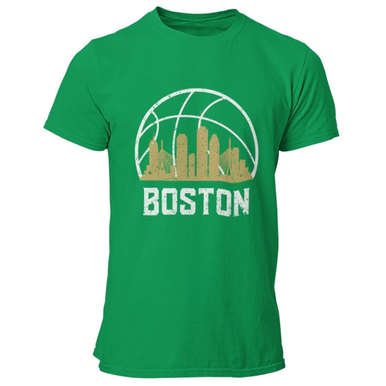 Boston Celtics Vintage Skyline Basketball Jersey - Retro Beantown Style Classic Dri-Power Unisex NBA Fan Shirt for Men & Women | Game Day, Streetwear, Sports Fashion | Made in USA