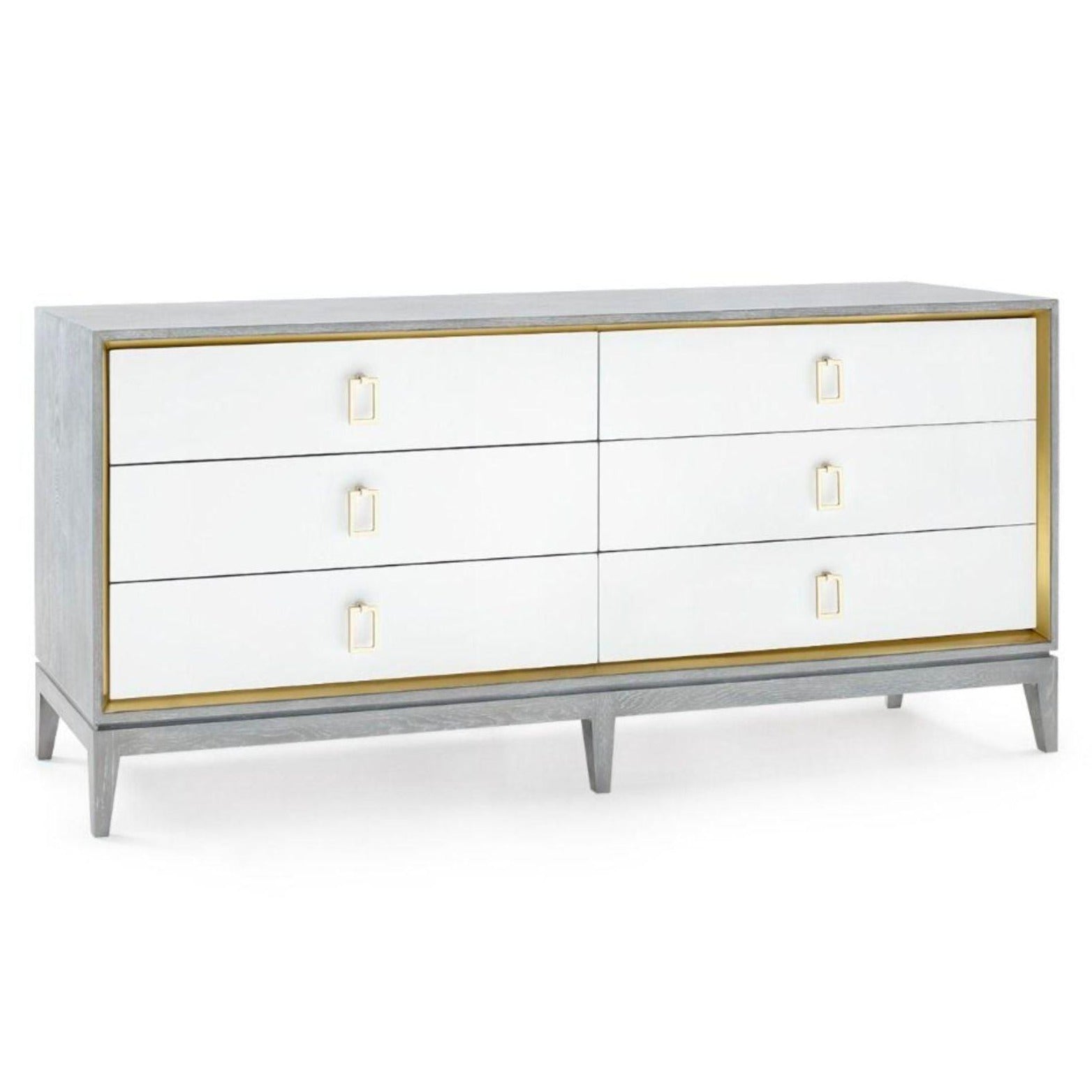 Soft Gray Cameron Extra Large 6-Drawer Storage Cabinet - Perfect for Bedroom, Living Room, or Office Organization