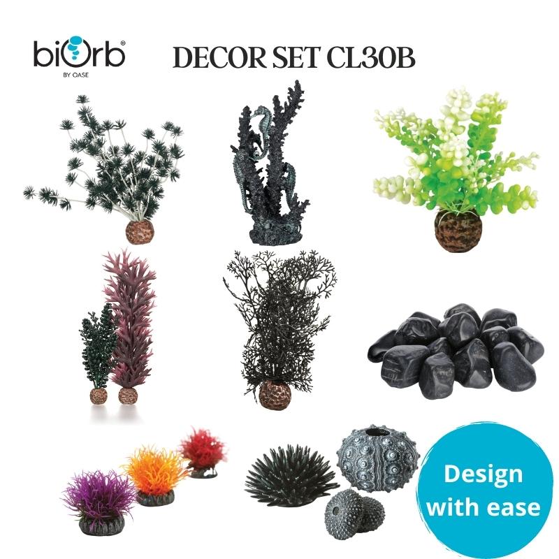 biOrb CL30B Aquarium Decoration Set for Classic 30 Gallon Fish Tank - Perfect for Home, Office & Classroom Aquatic Displays