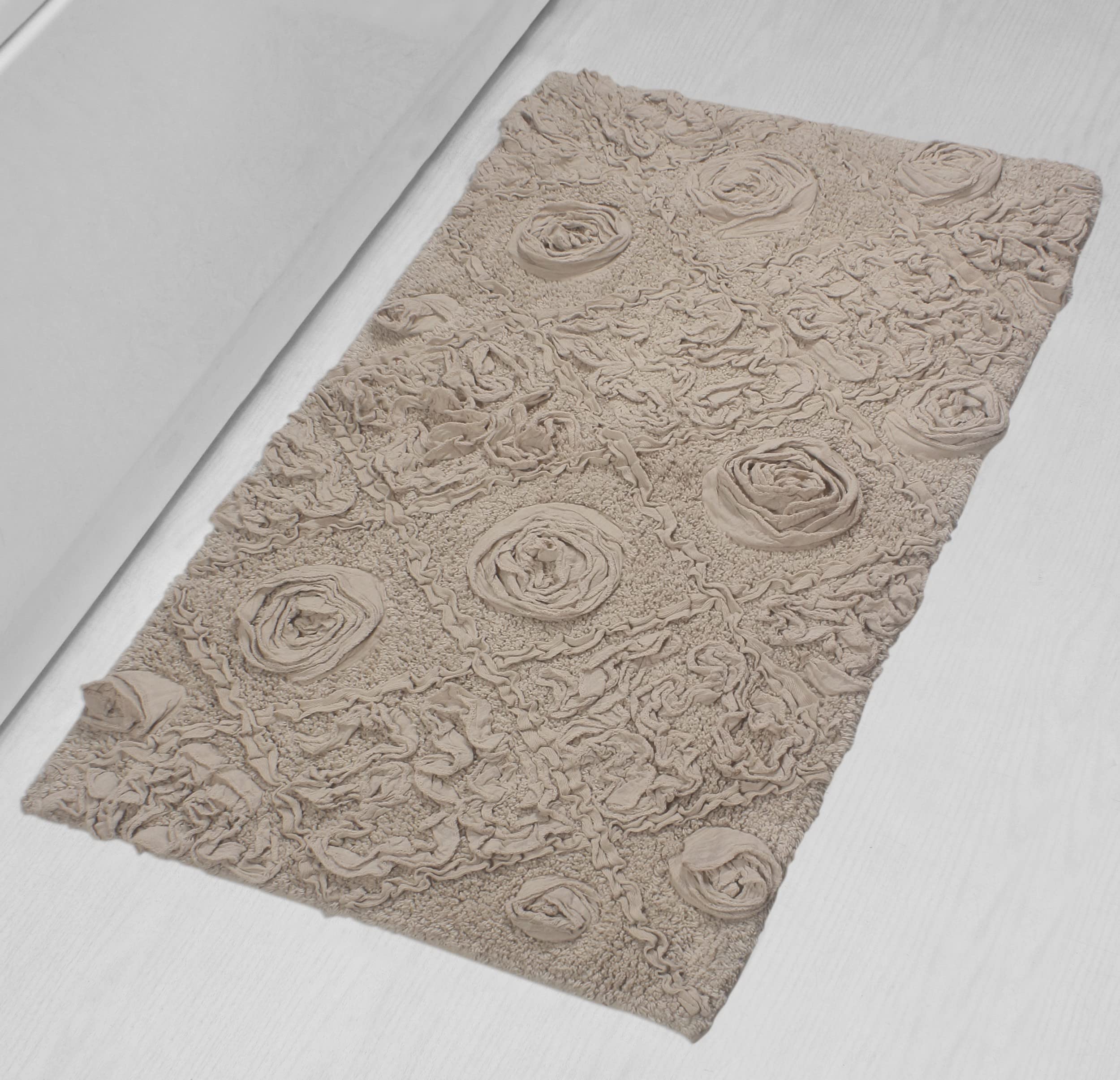 Home Weavers Modesto 100% Cotton Bath Rug Set - Ultra Soft & Absorbent Washable Bathroom Mat, Non-Slip Kitchen Floor Mat (24