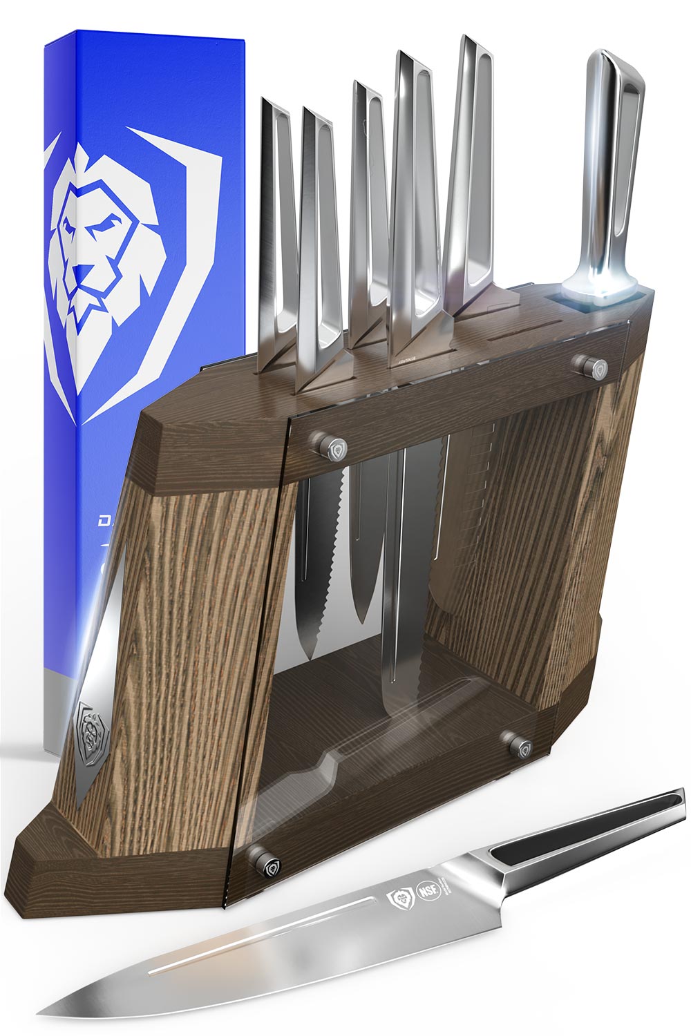 Premium 8-Piece Block Set - Dalstrong Crusader Series NSF Certified Knives for Professional Chefs & Home Cooking